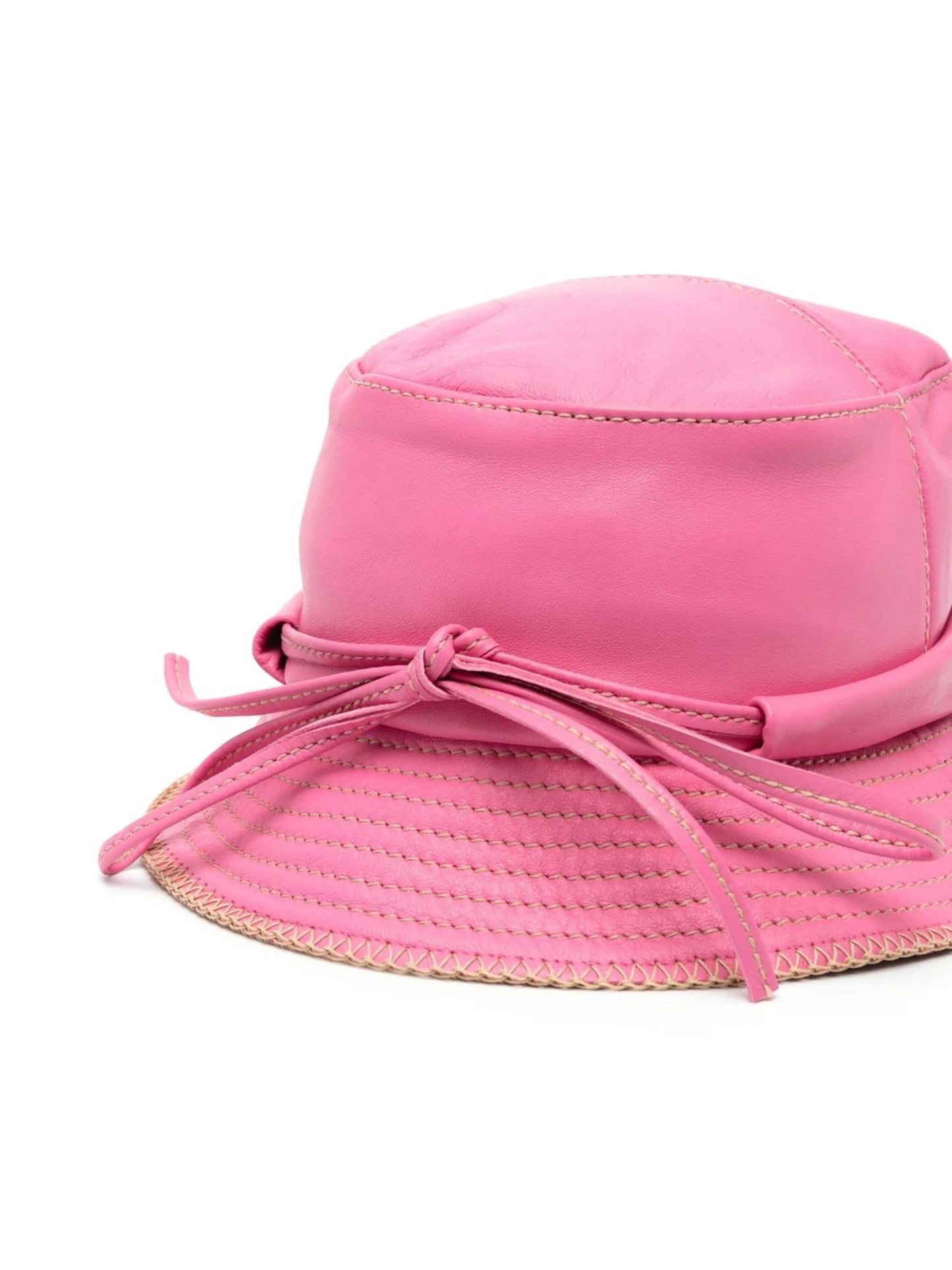 Le bob Mentalo leather bucket hat
