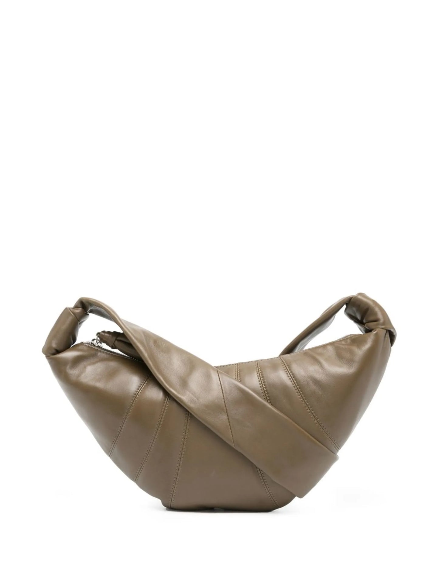polished-finish crossbody bag