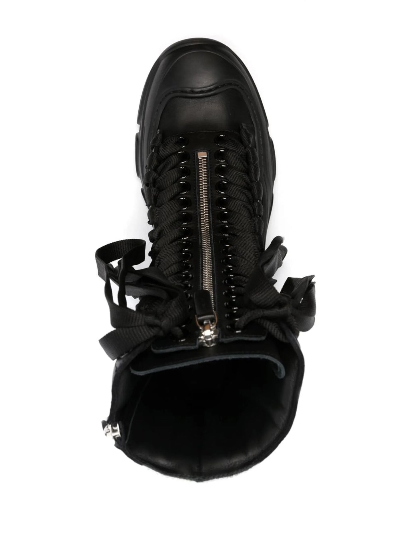 React combat leather boots