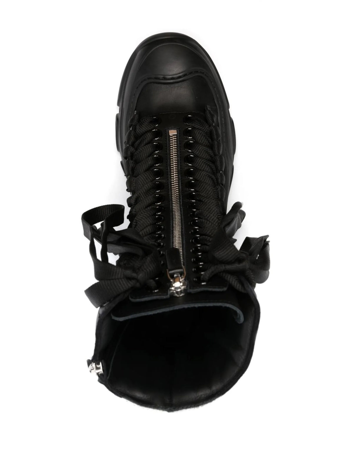 React combat leather boots