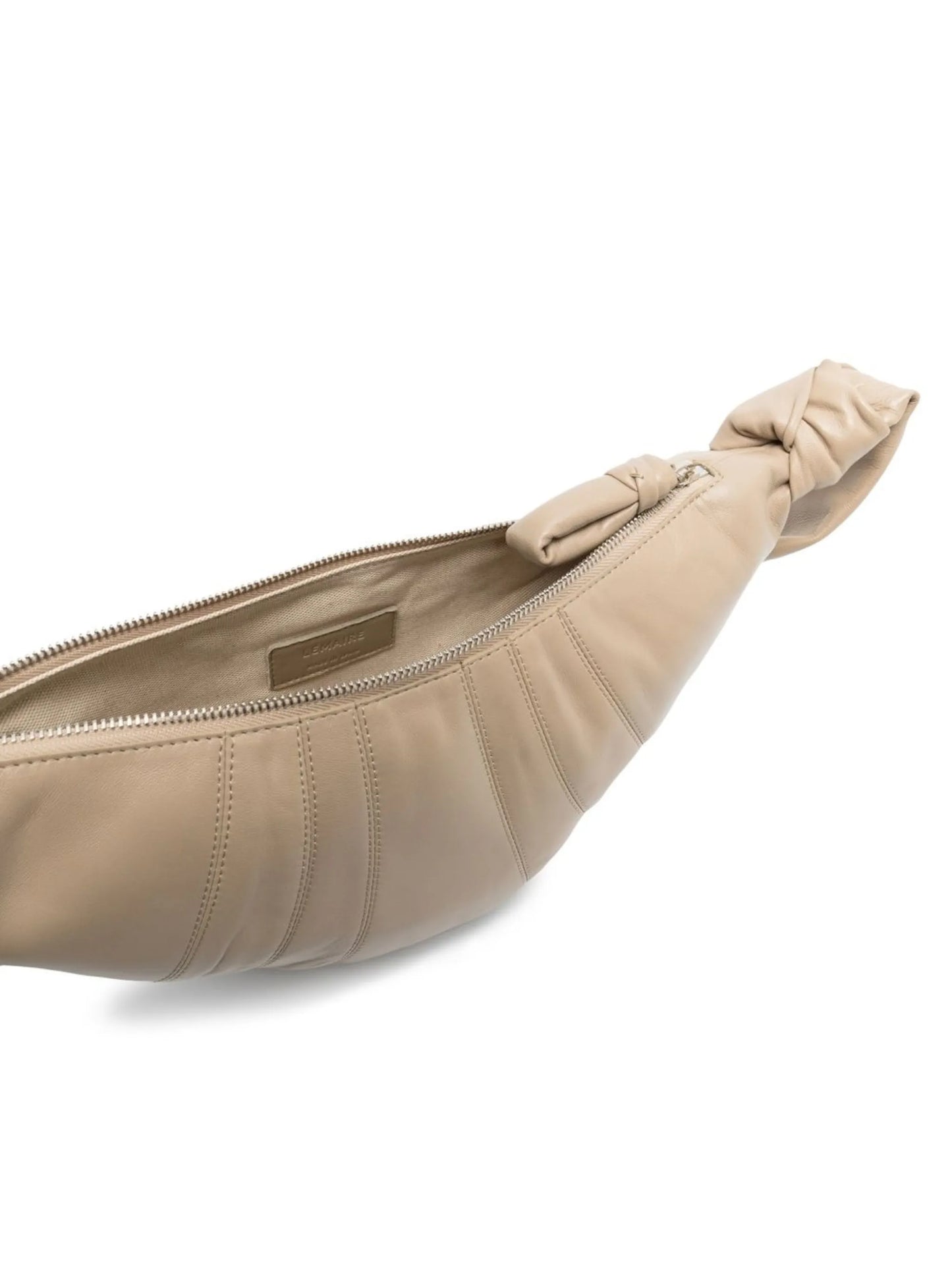 Croissant leather shoulder bag