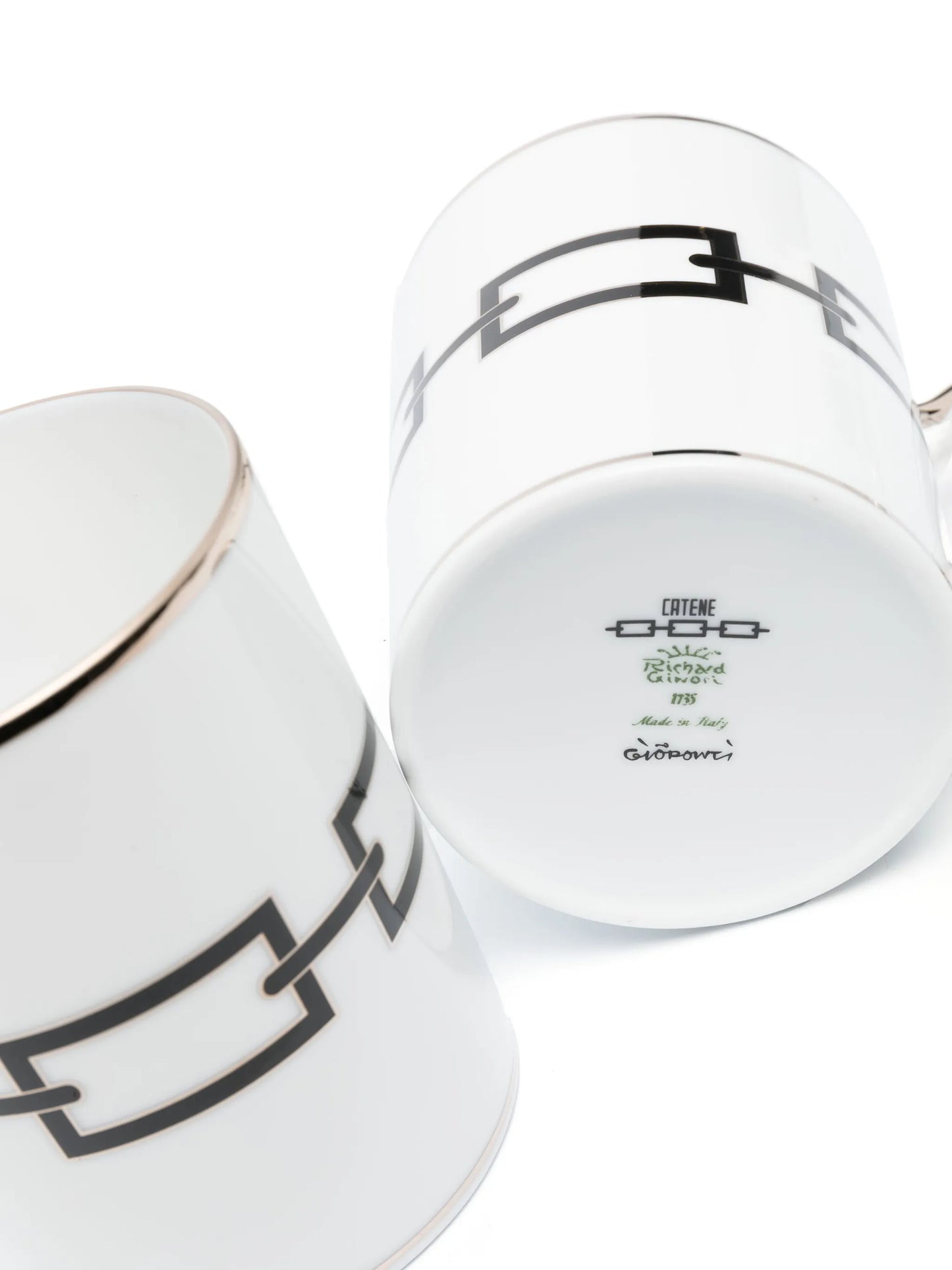 Catene porcelain mugs (set of 2)