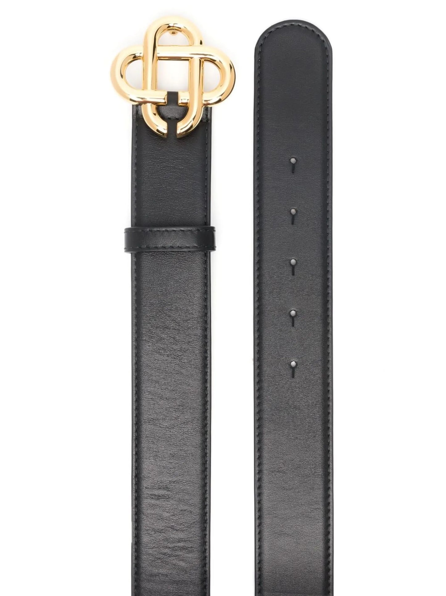 decorative-buckle leather belt