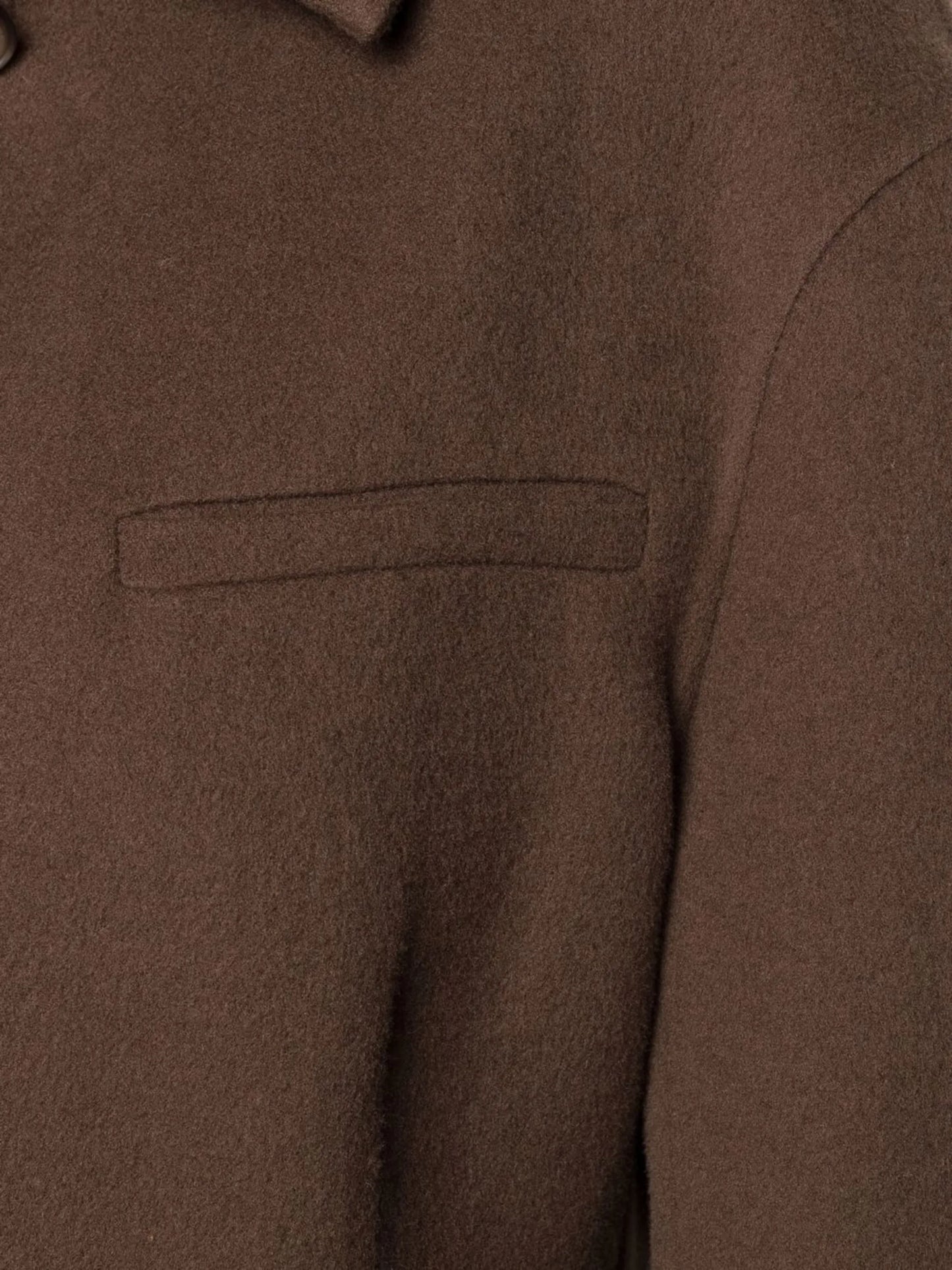 single-breasted wool coat
