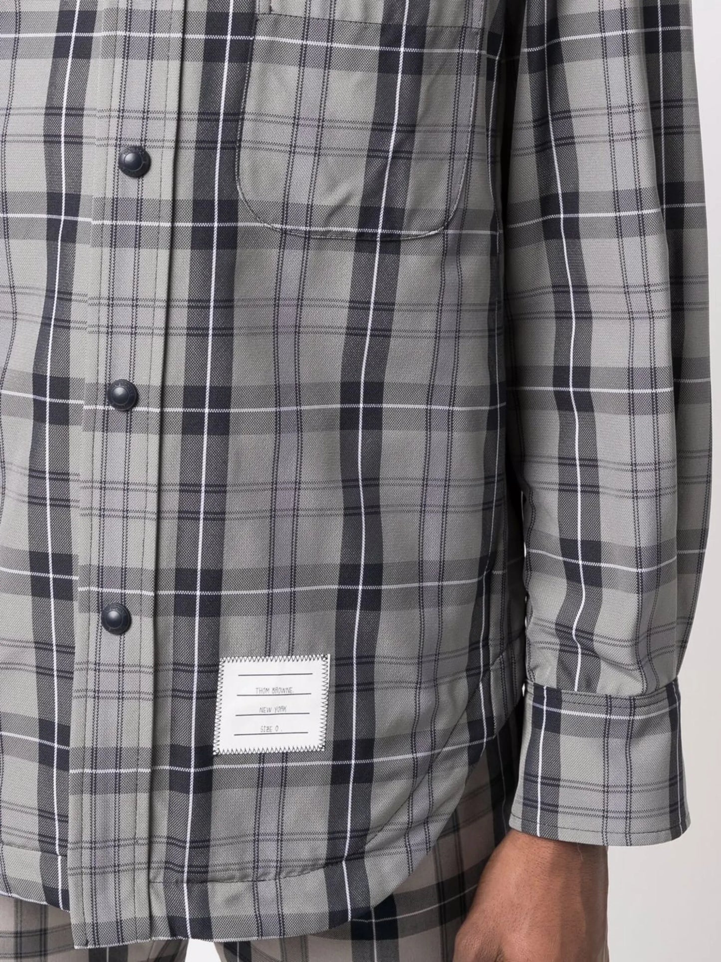 tartan print shirt jacket