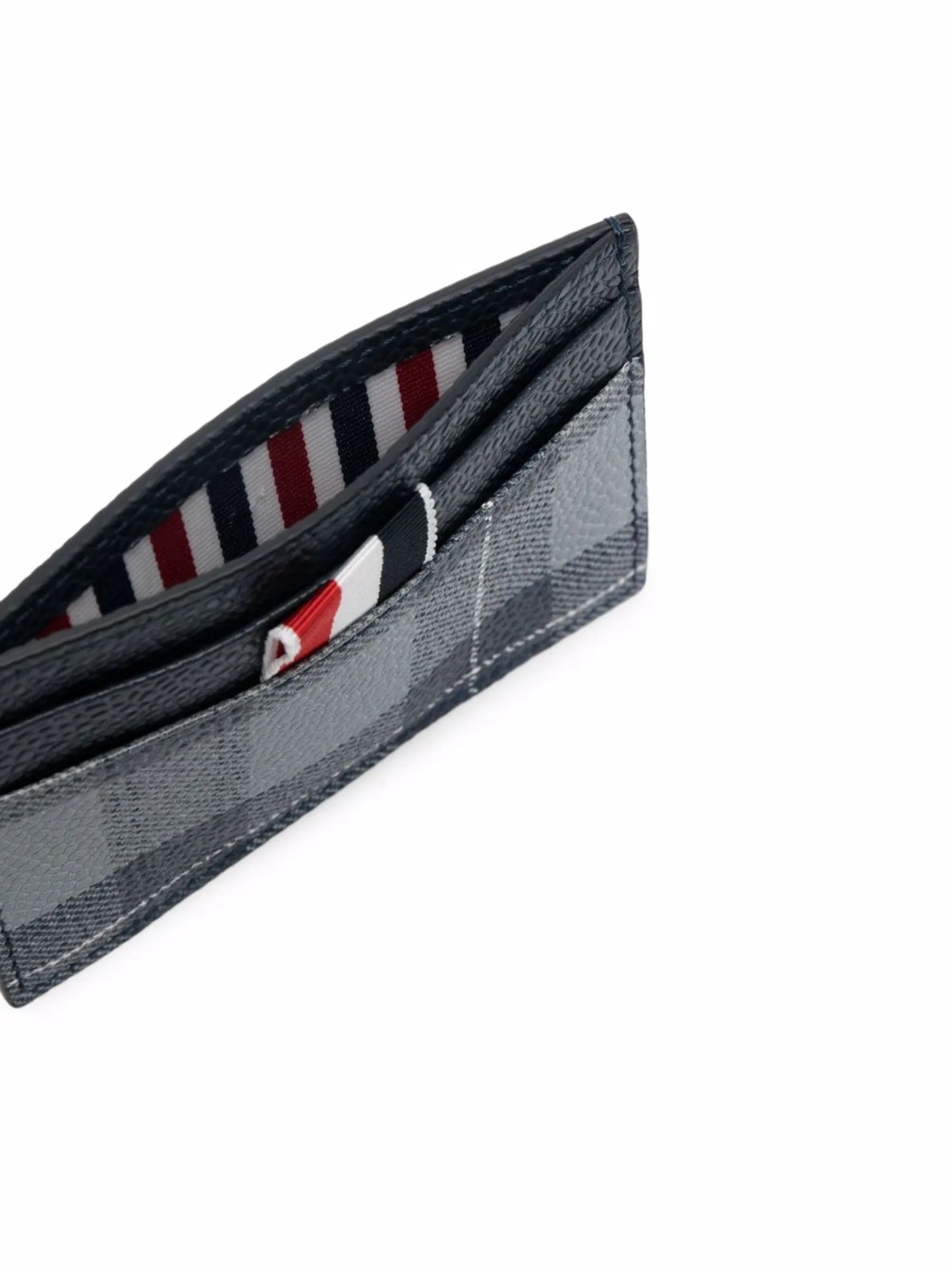 tartan-print cardholder