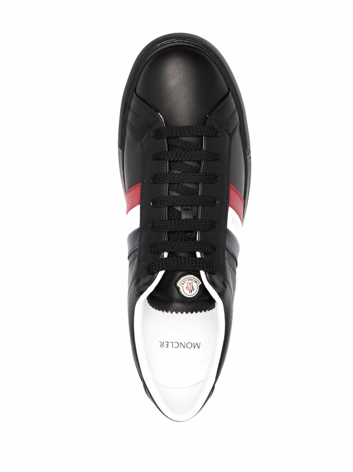 logo-print leather sneakers