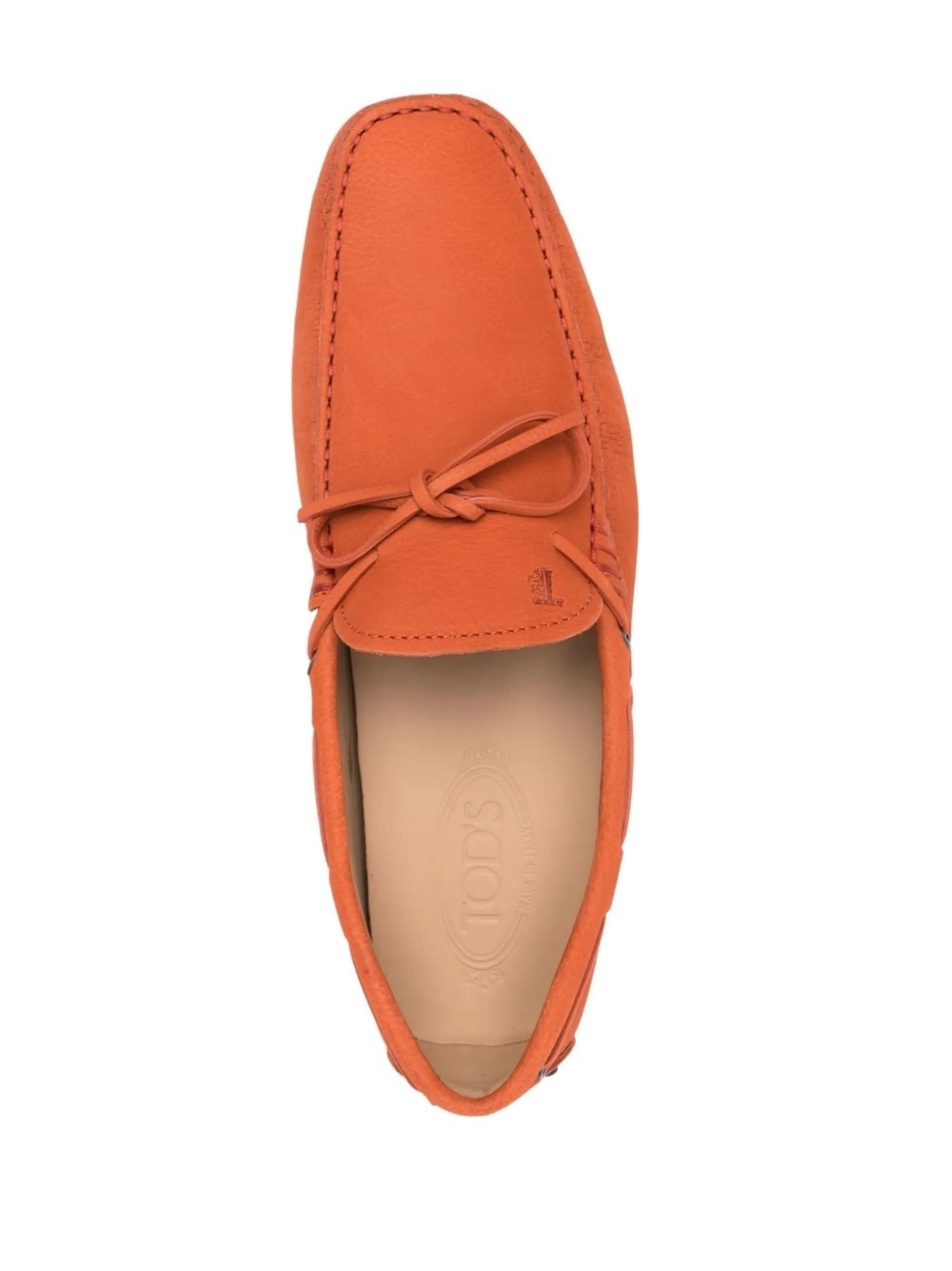 bow-detail leather loafers