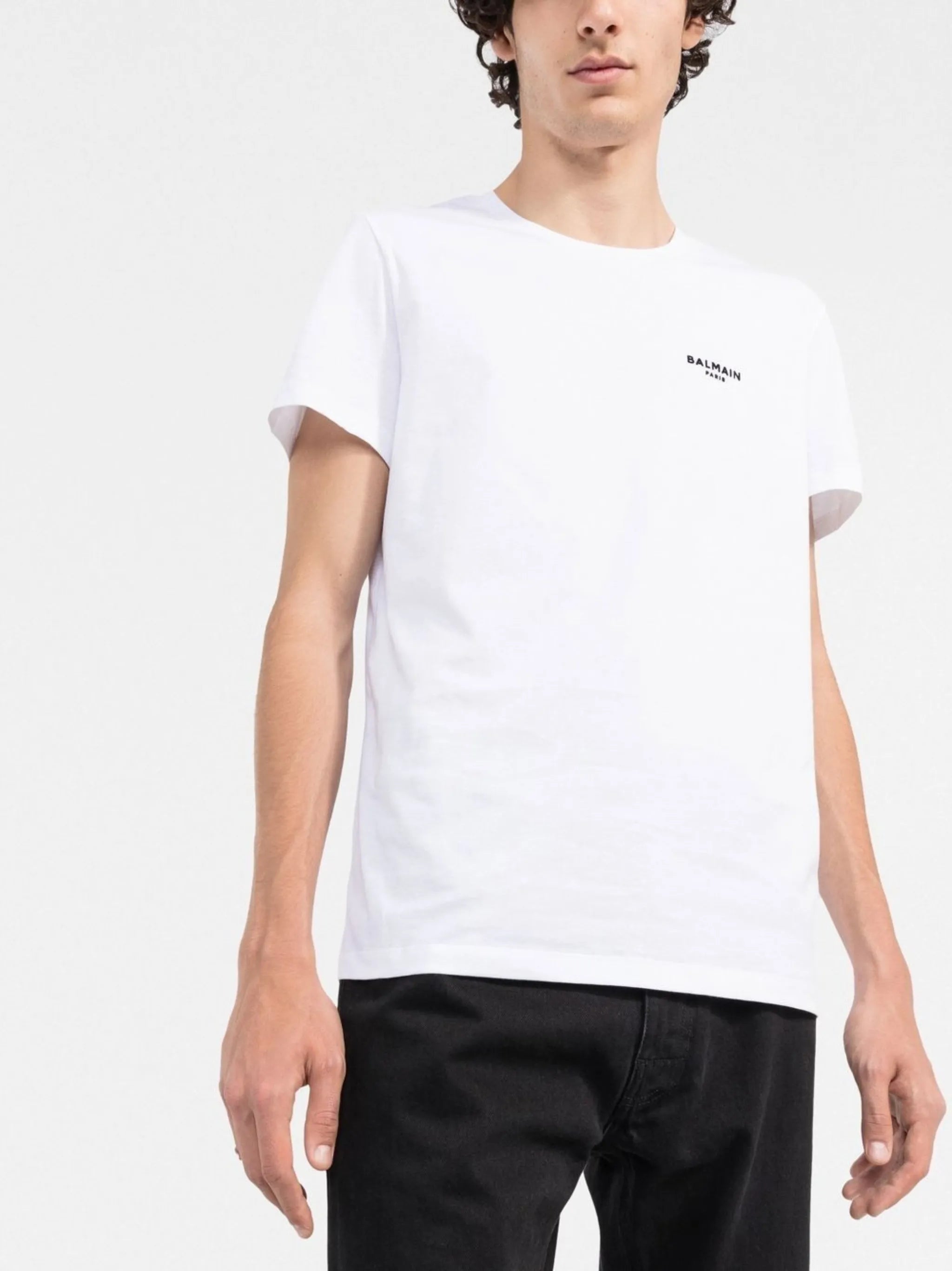 logo-embroidered cotton T-shirt