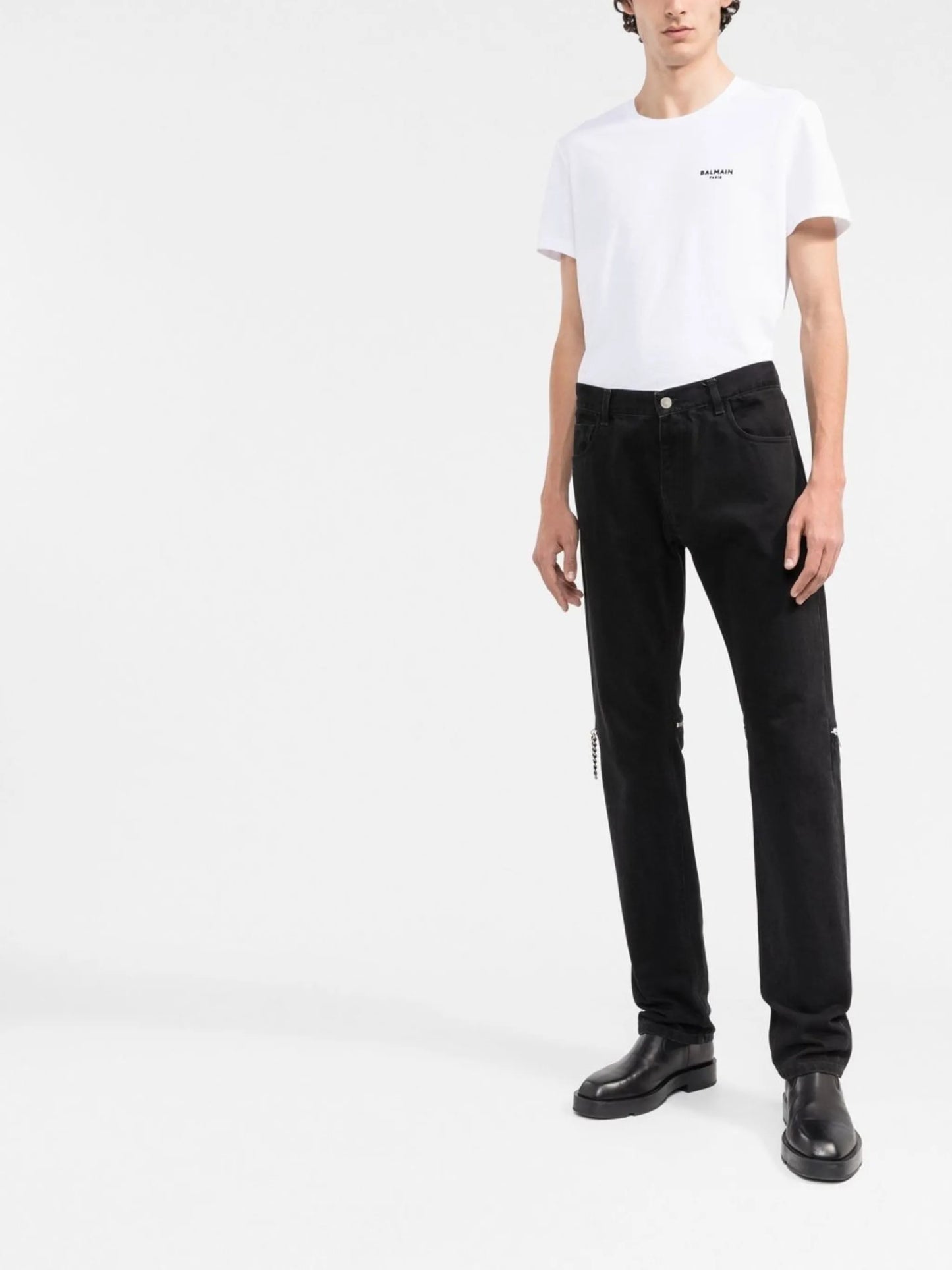 logo-embroidered cotton T-shirt