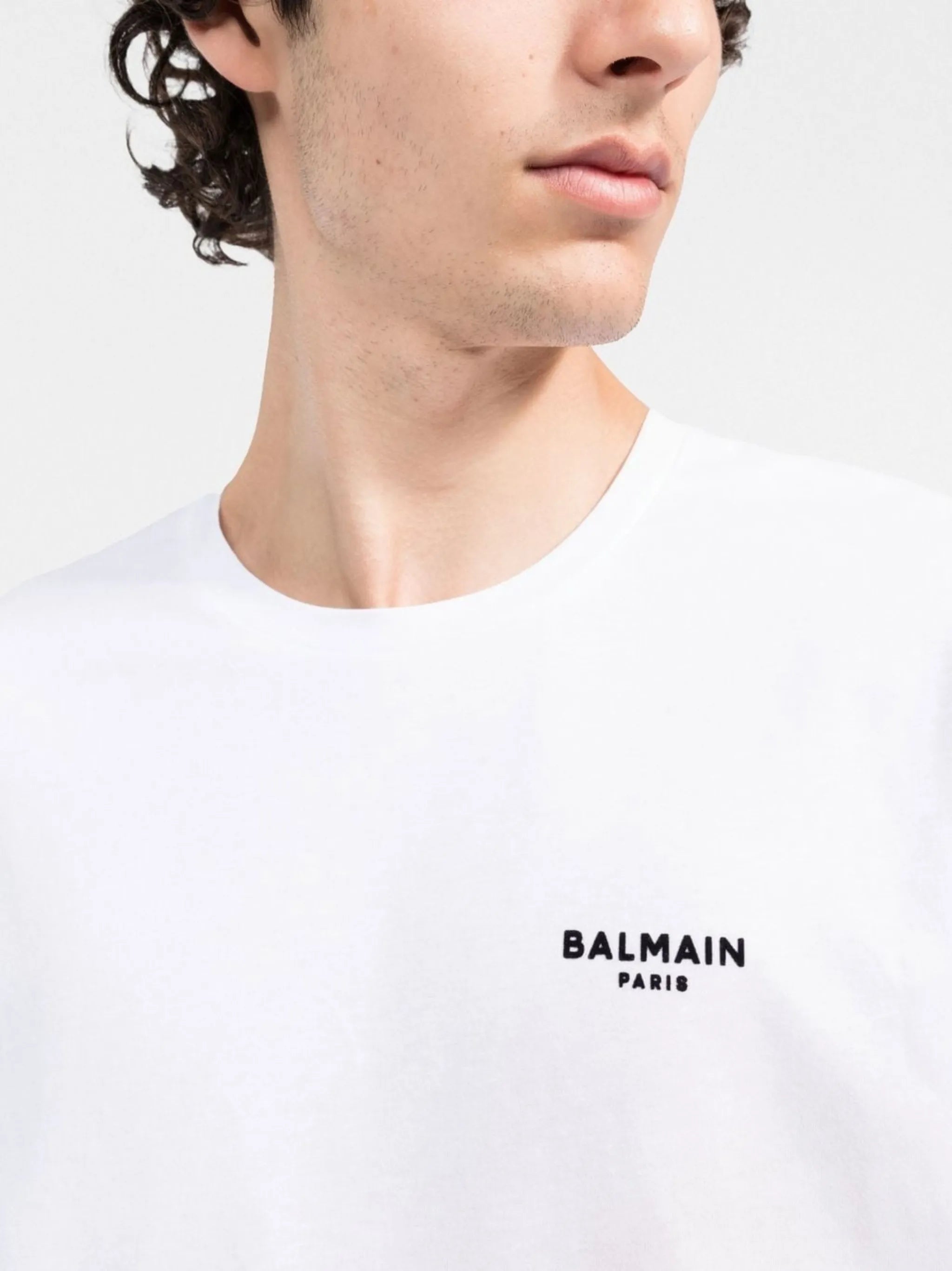 logo-embroidered cotton T-shirt