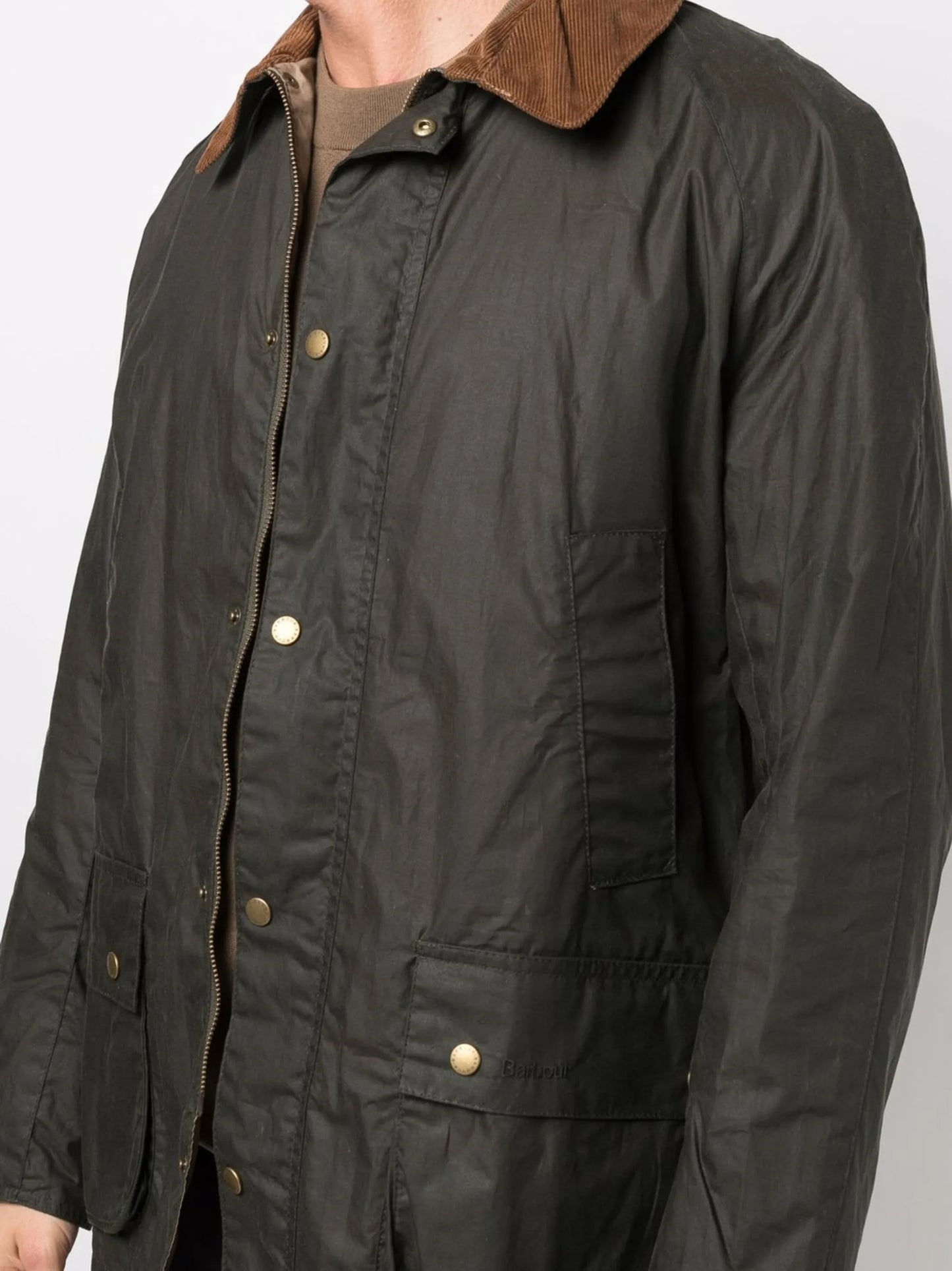 contrasting-collar detail jacket