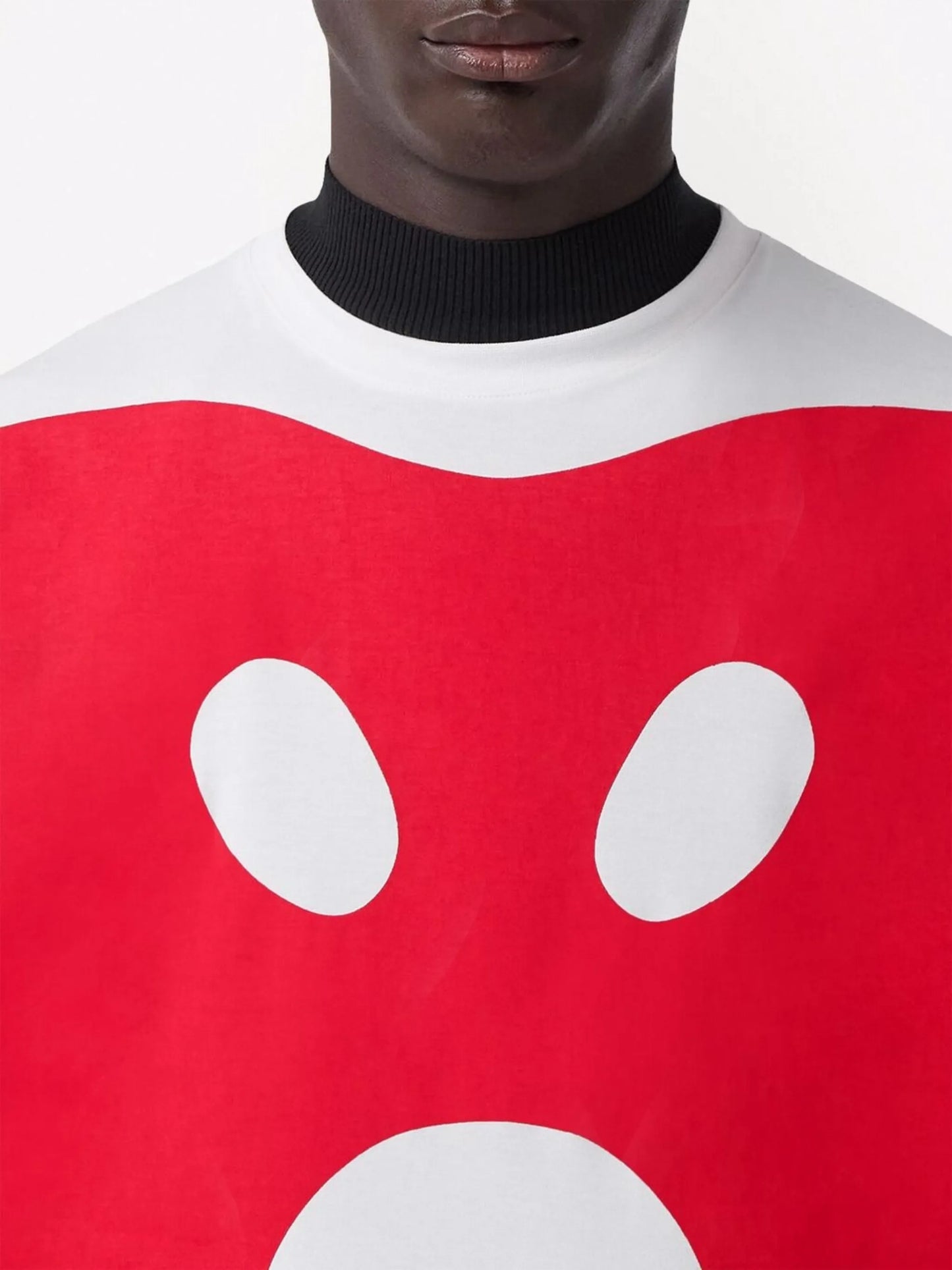 monster-print T-shirt