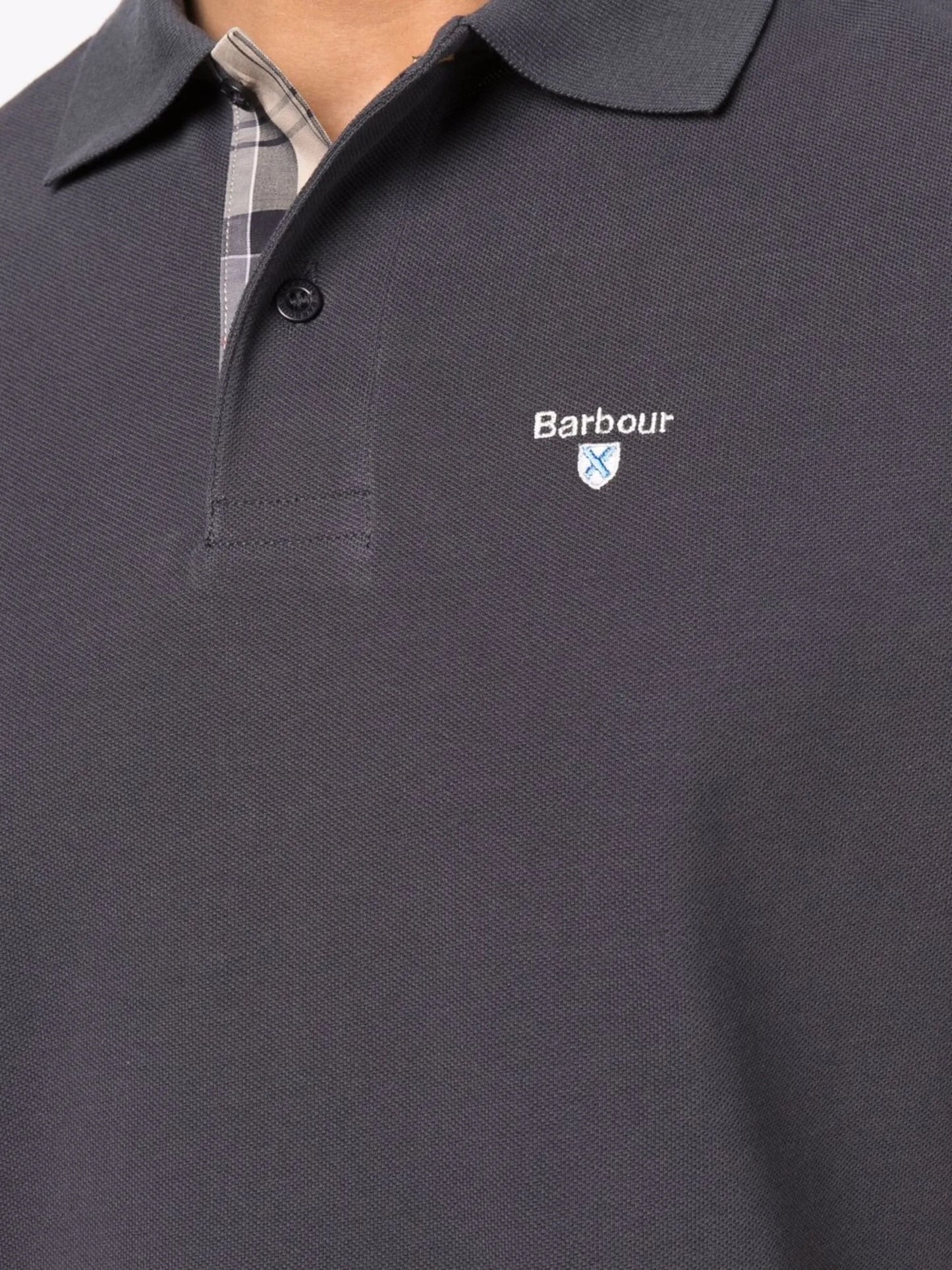 embroidered-logo polo shirt