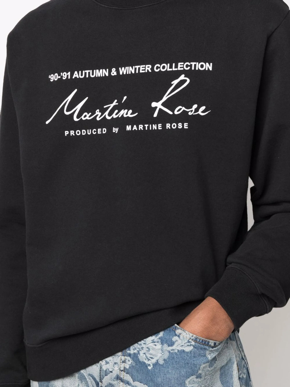 slogan-print sweatshirt