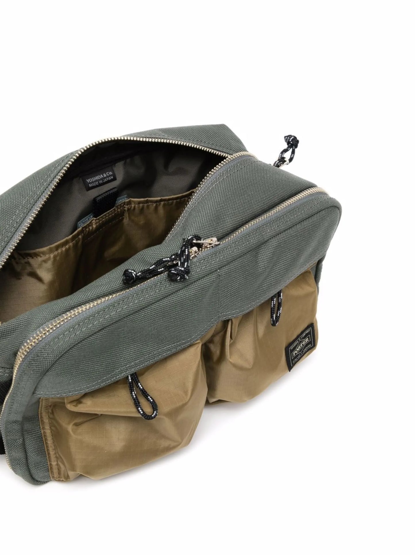 two tone rectangle belt bag