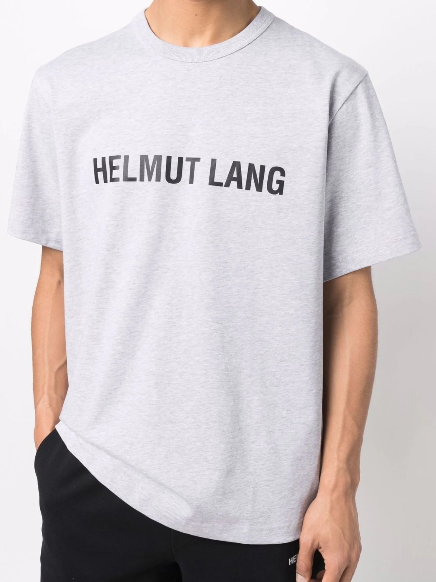 melange logo-print T-shirt