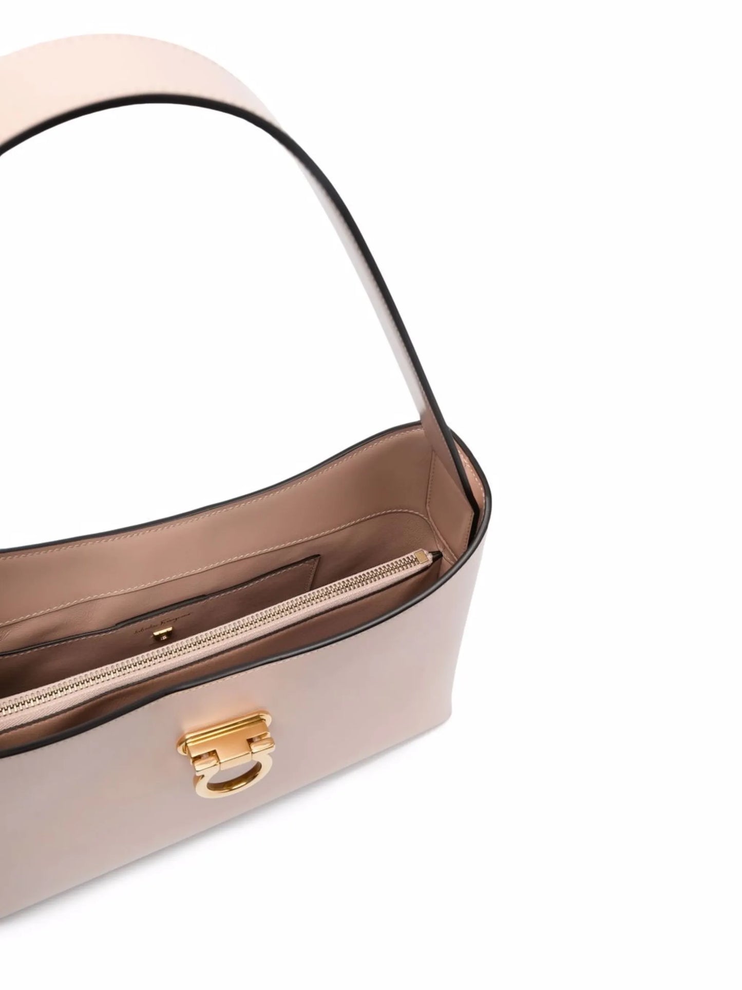 Gancini leather shoulder bag