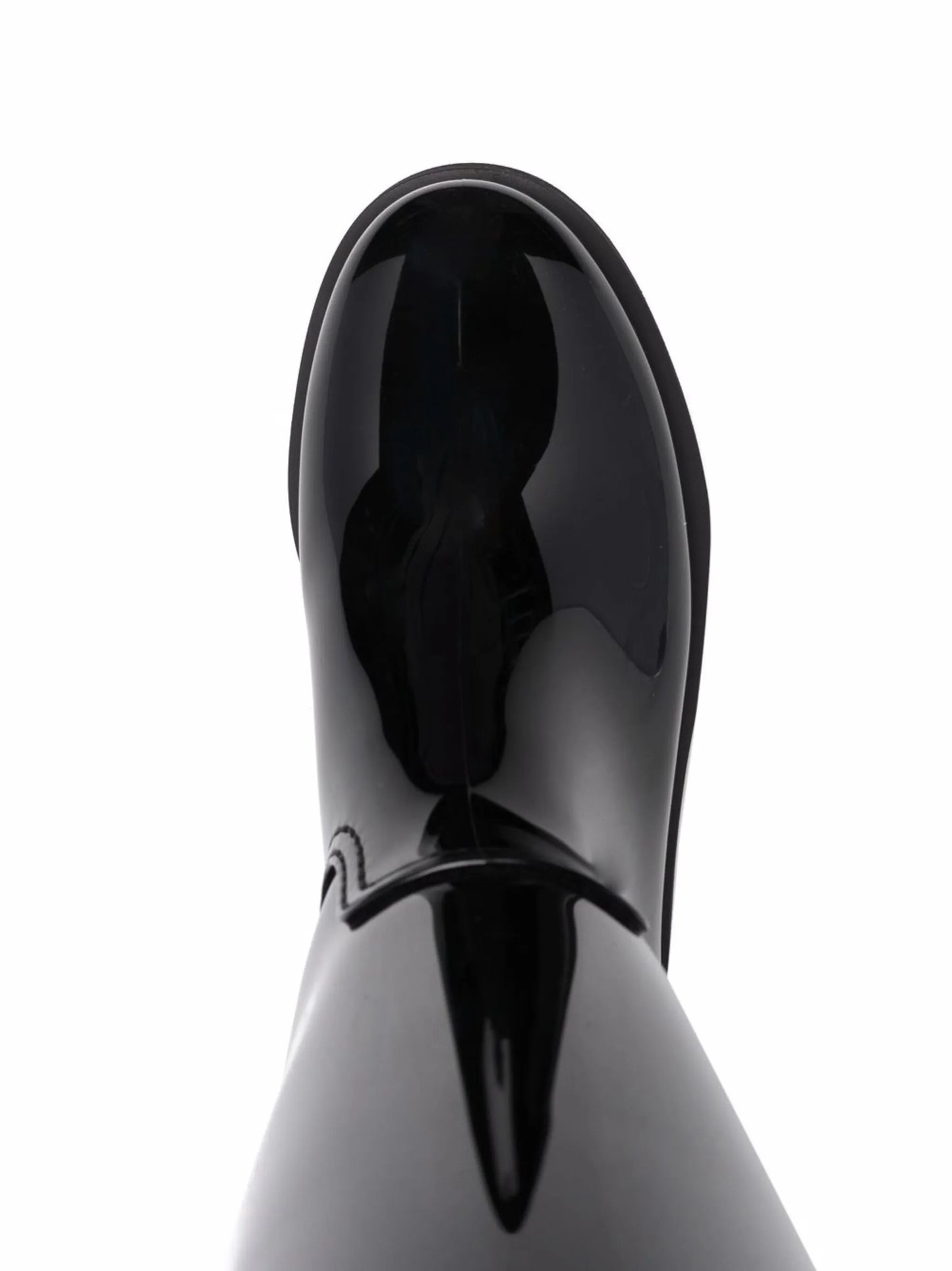 debossed-logo below-knee boots