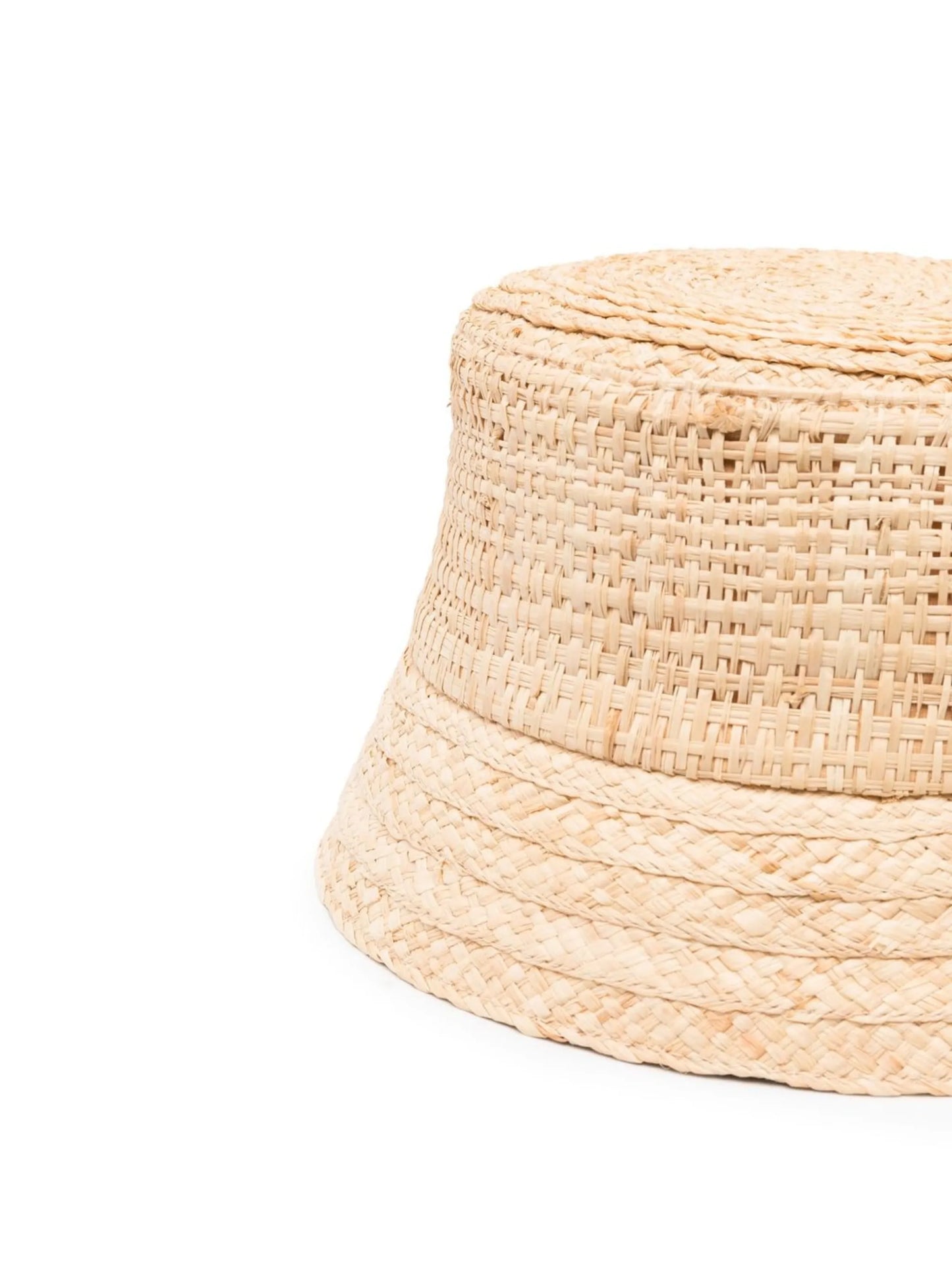 woven jute bucket hat