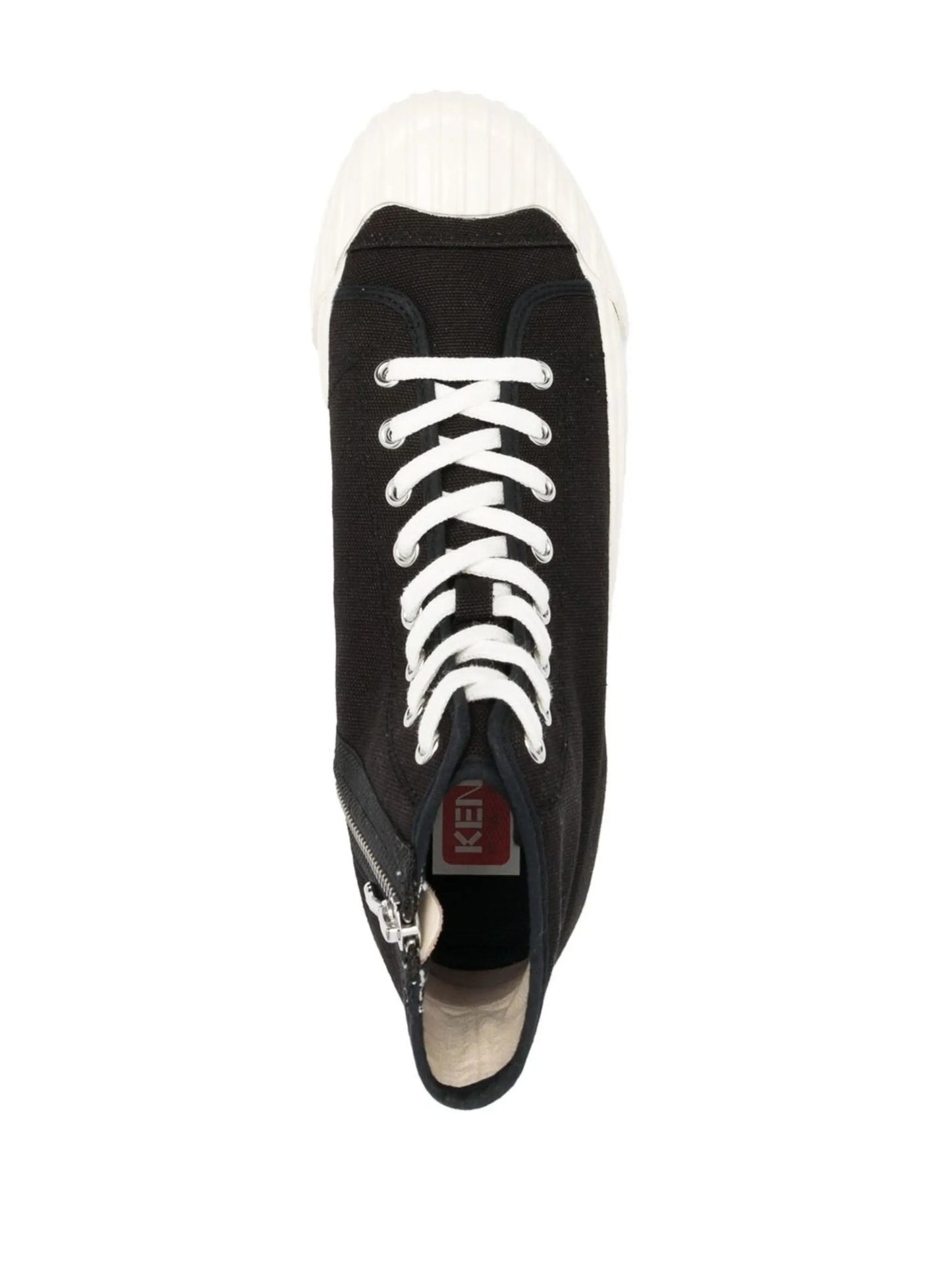 tiger-print high-top sneakers