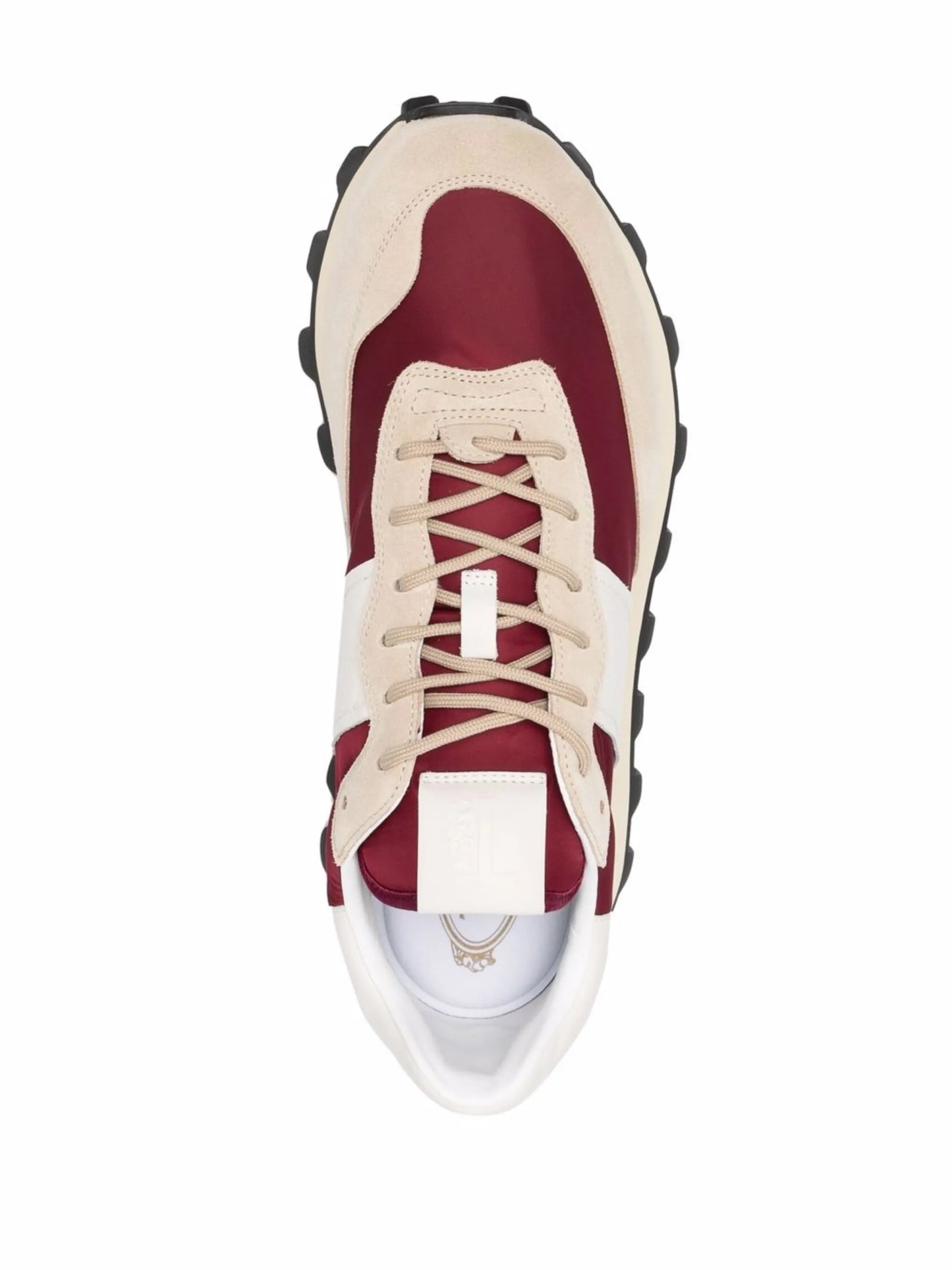 panelled low-top sneakers