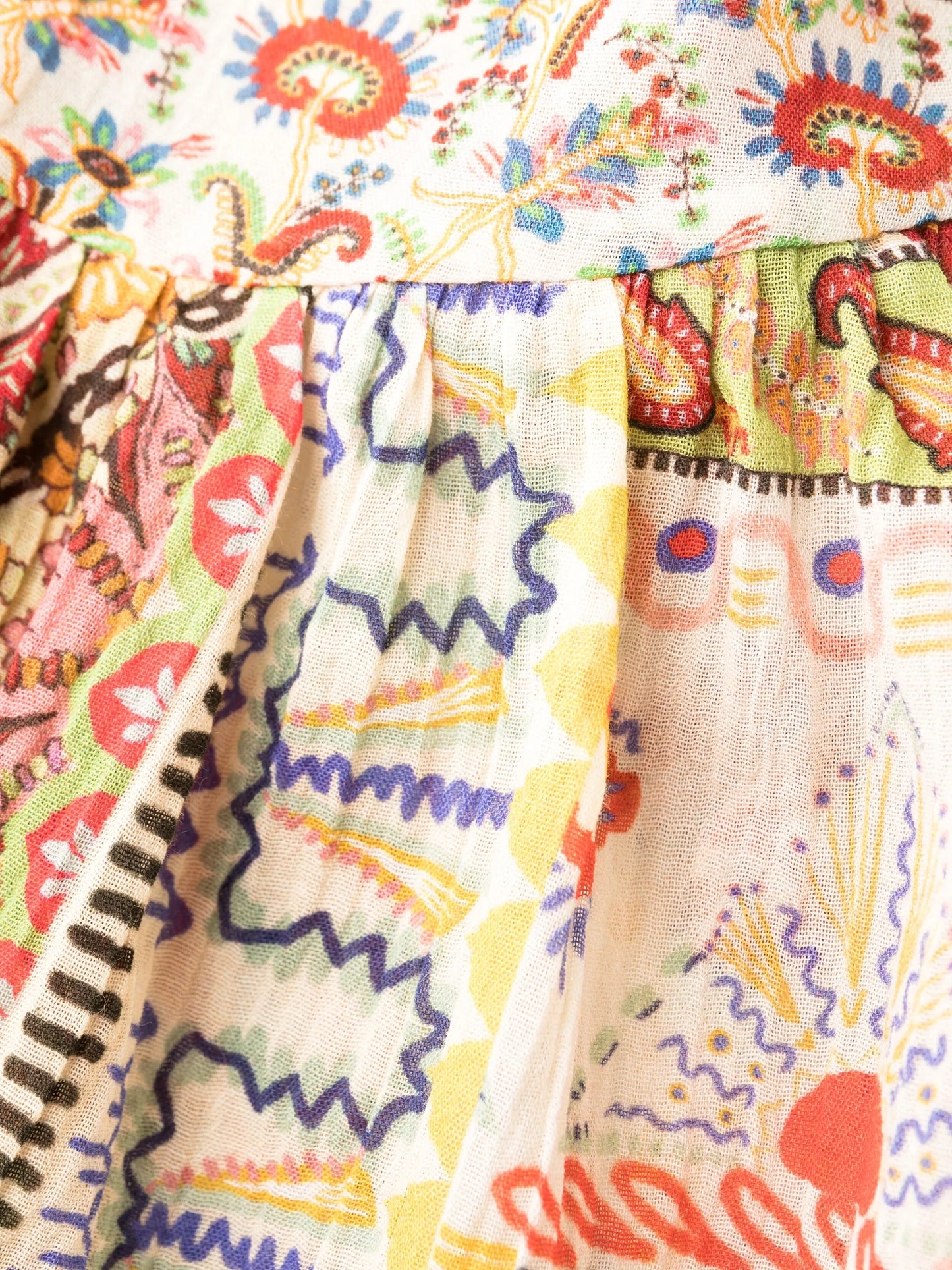 paisley-print midi dress