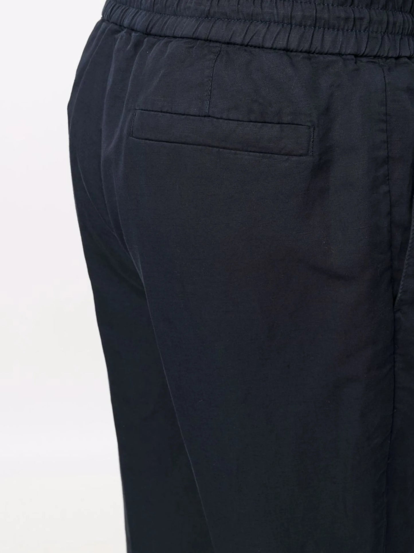 drawstring straight-leg trousers