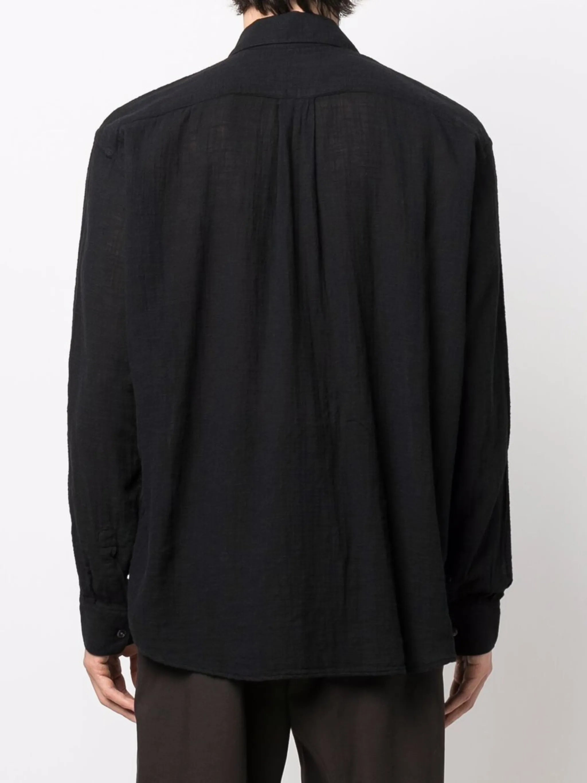 long-sleeve cotton shirt