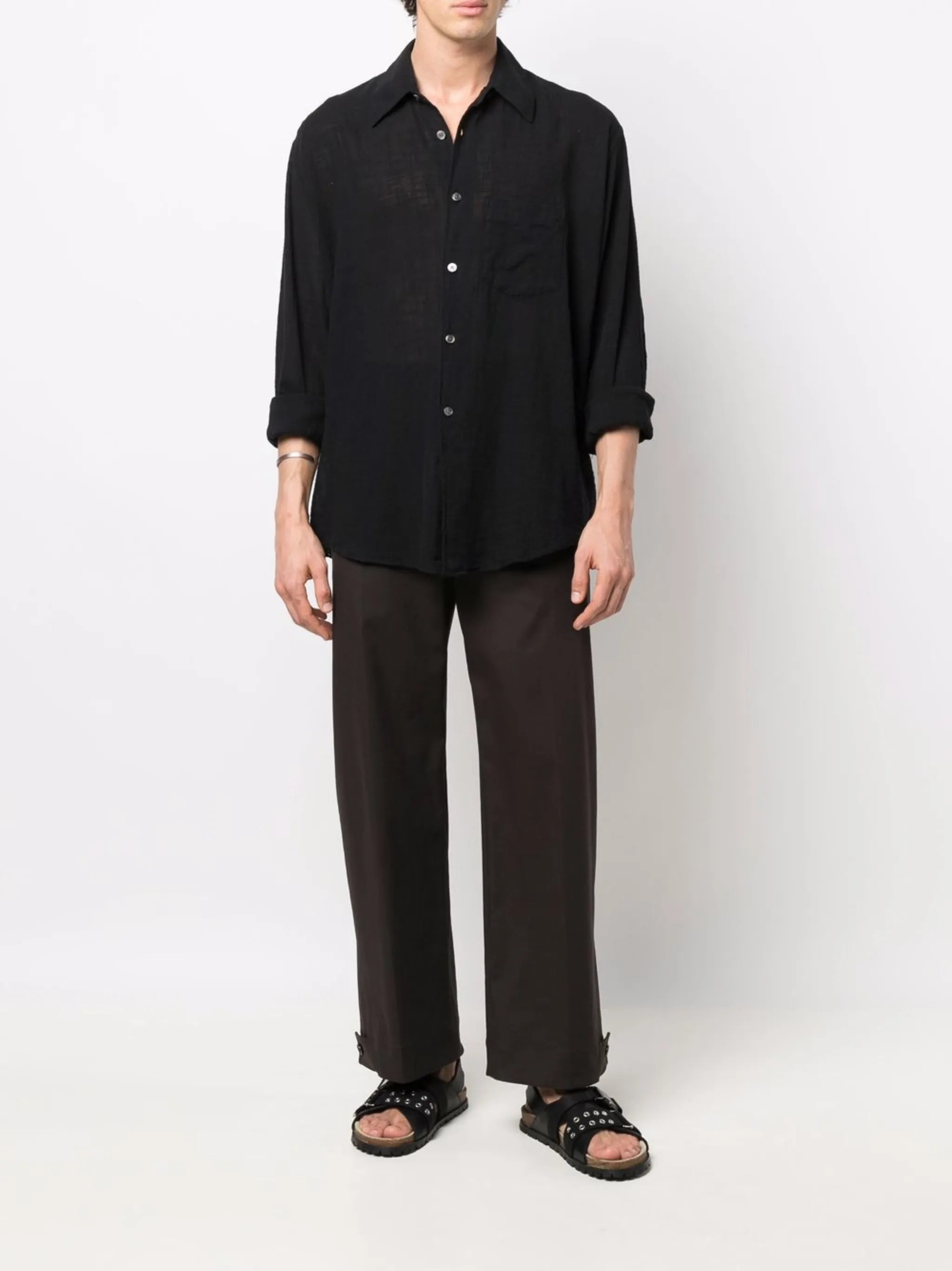 long-sleeve cotton shirt
