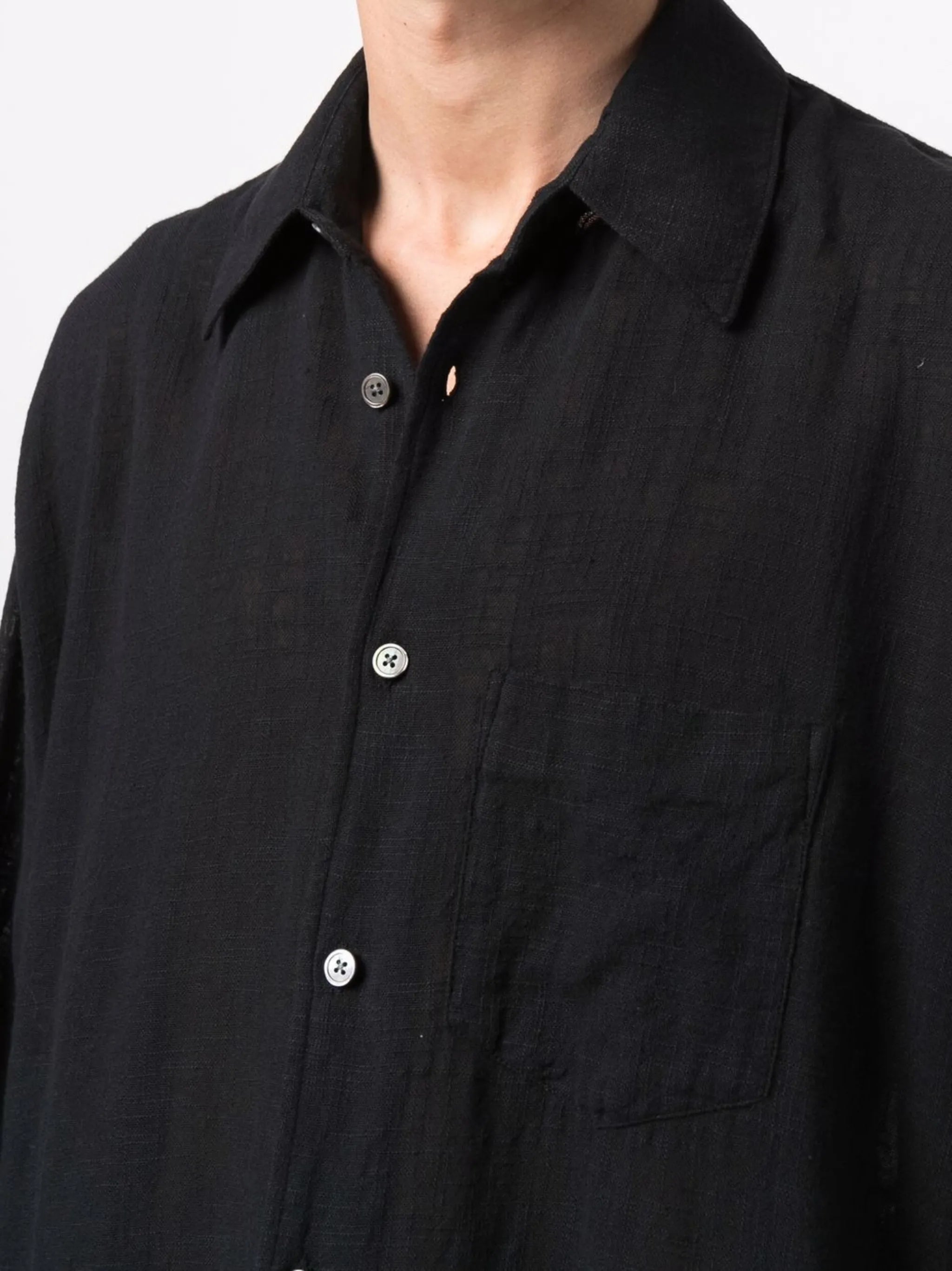 long-sleeve cotton shirt