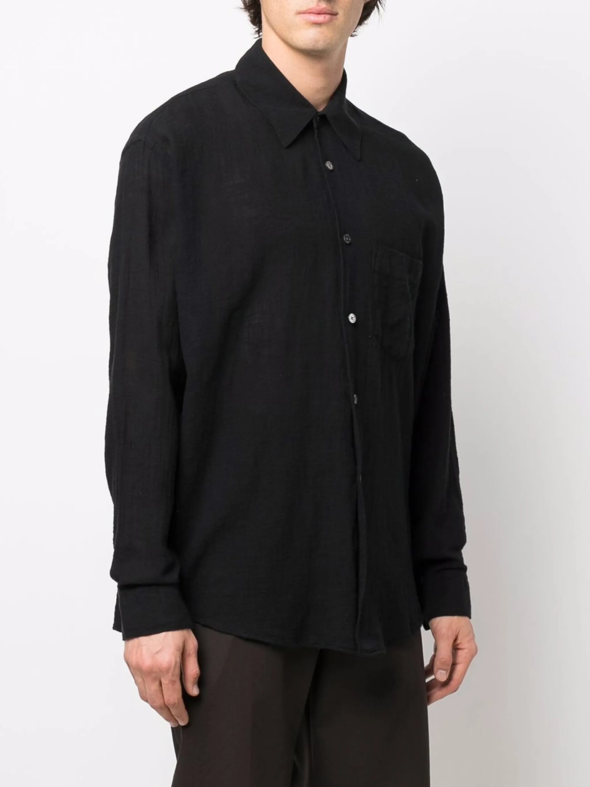 long-sleeve cotton shirt