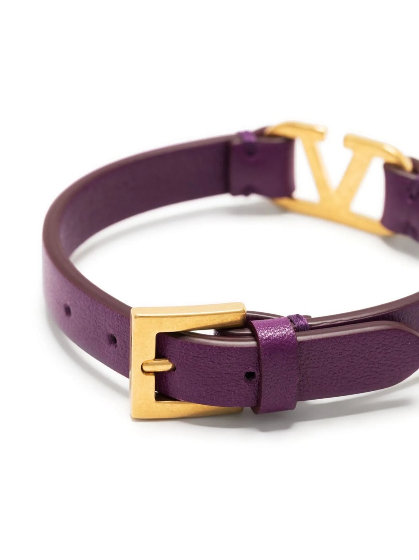 VLogo leather bracelet