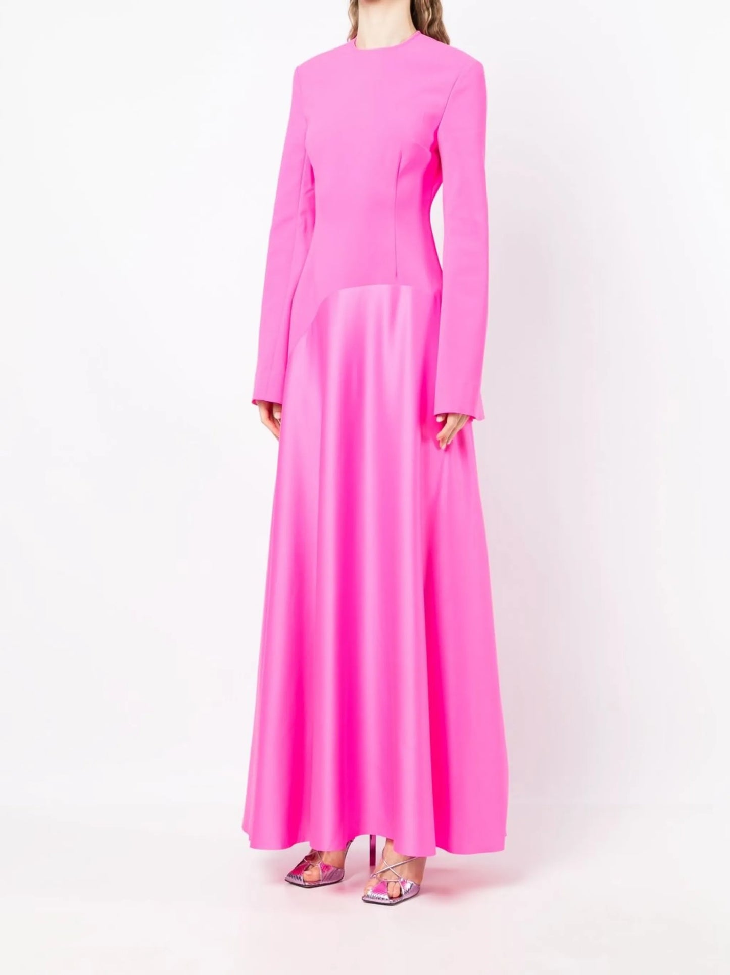 draped maxi dress