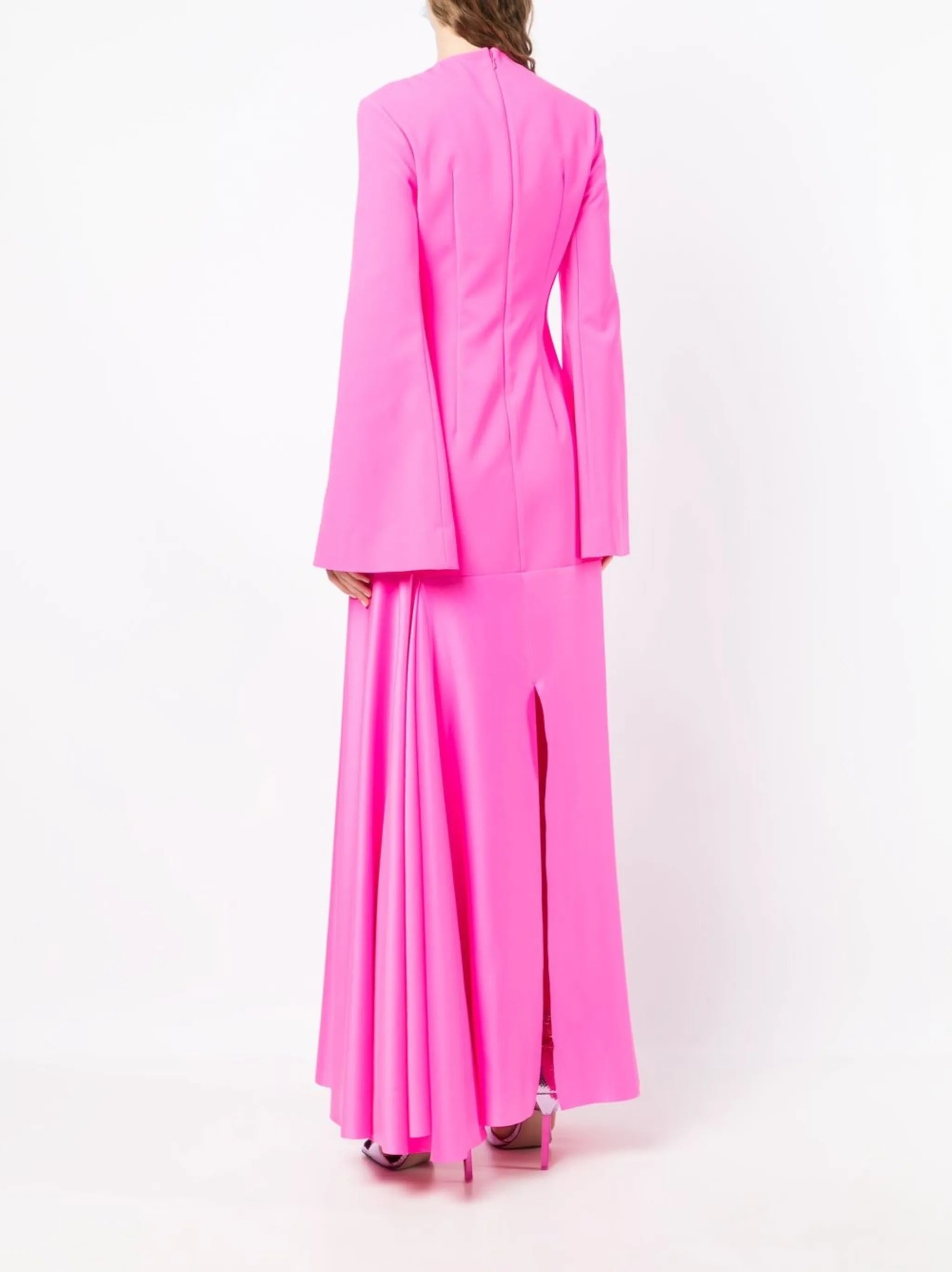 draped maxi dress