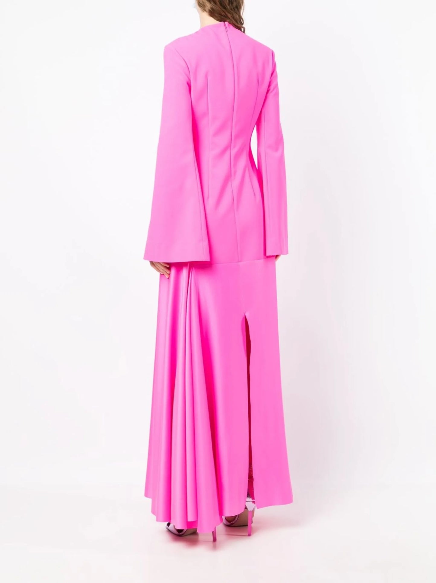 draped maxi dress