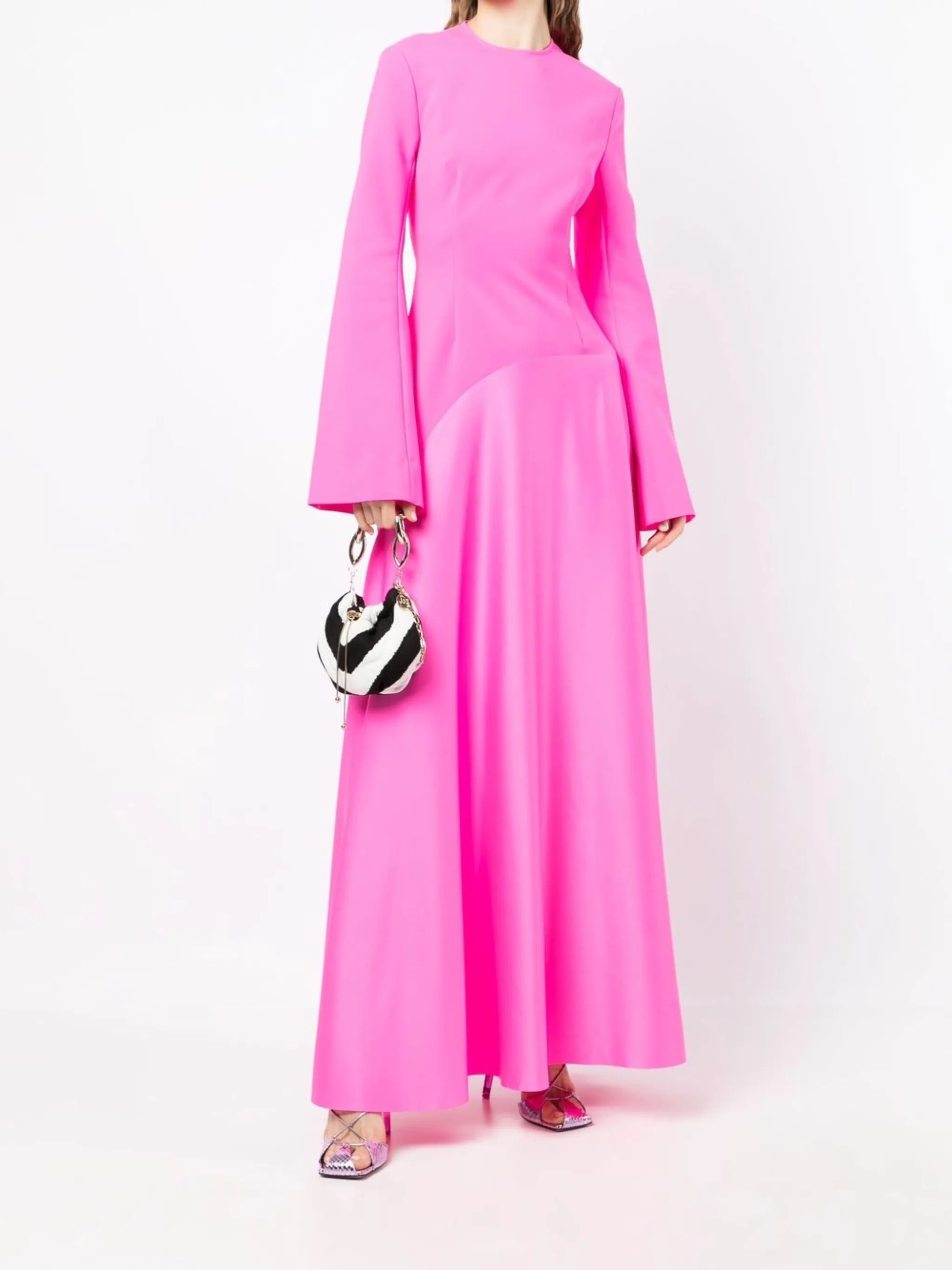 draped maxi dress