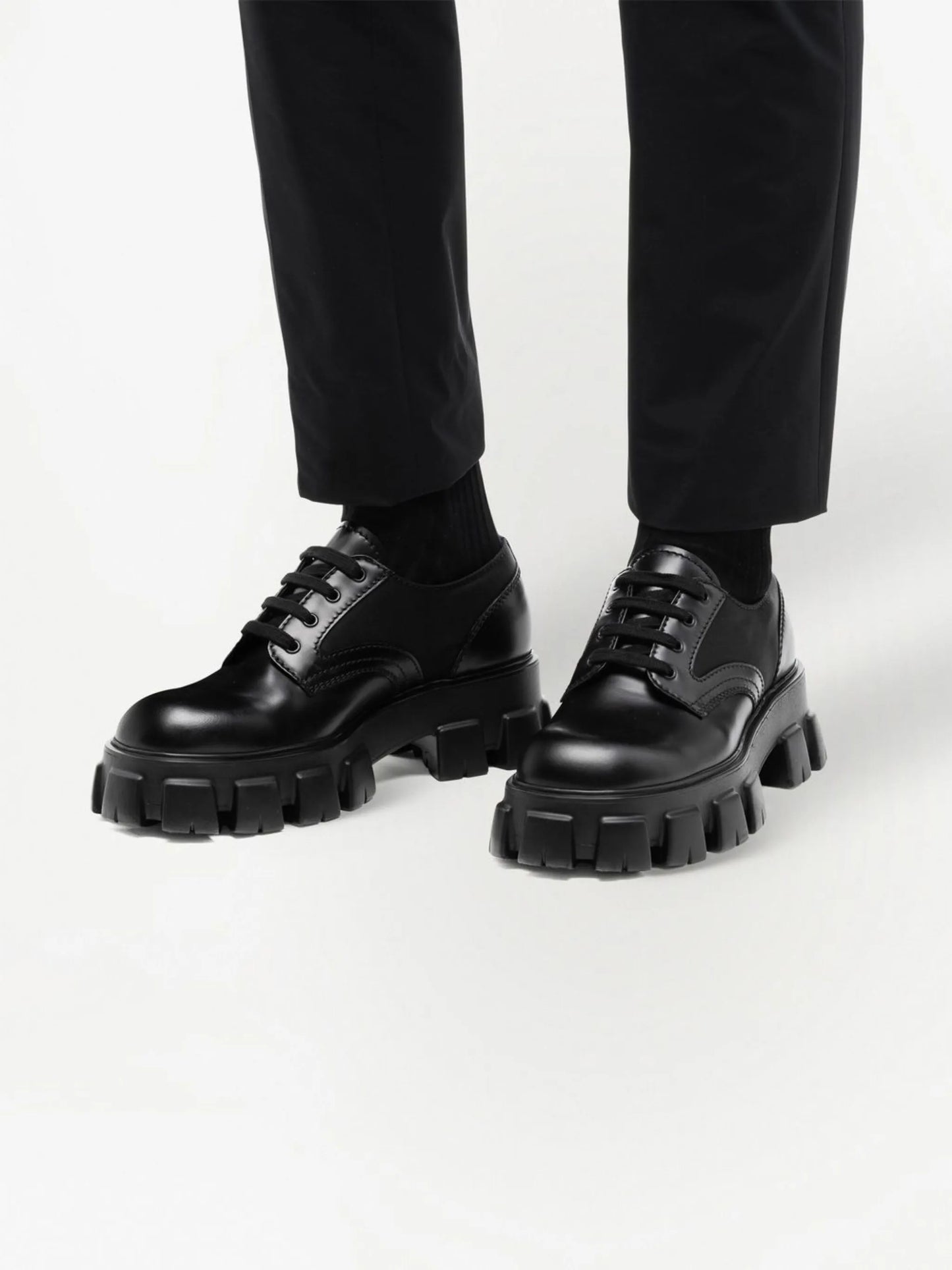 Monolith leather Derby shoes