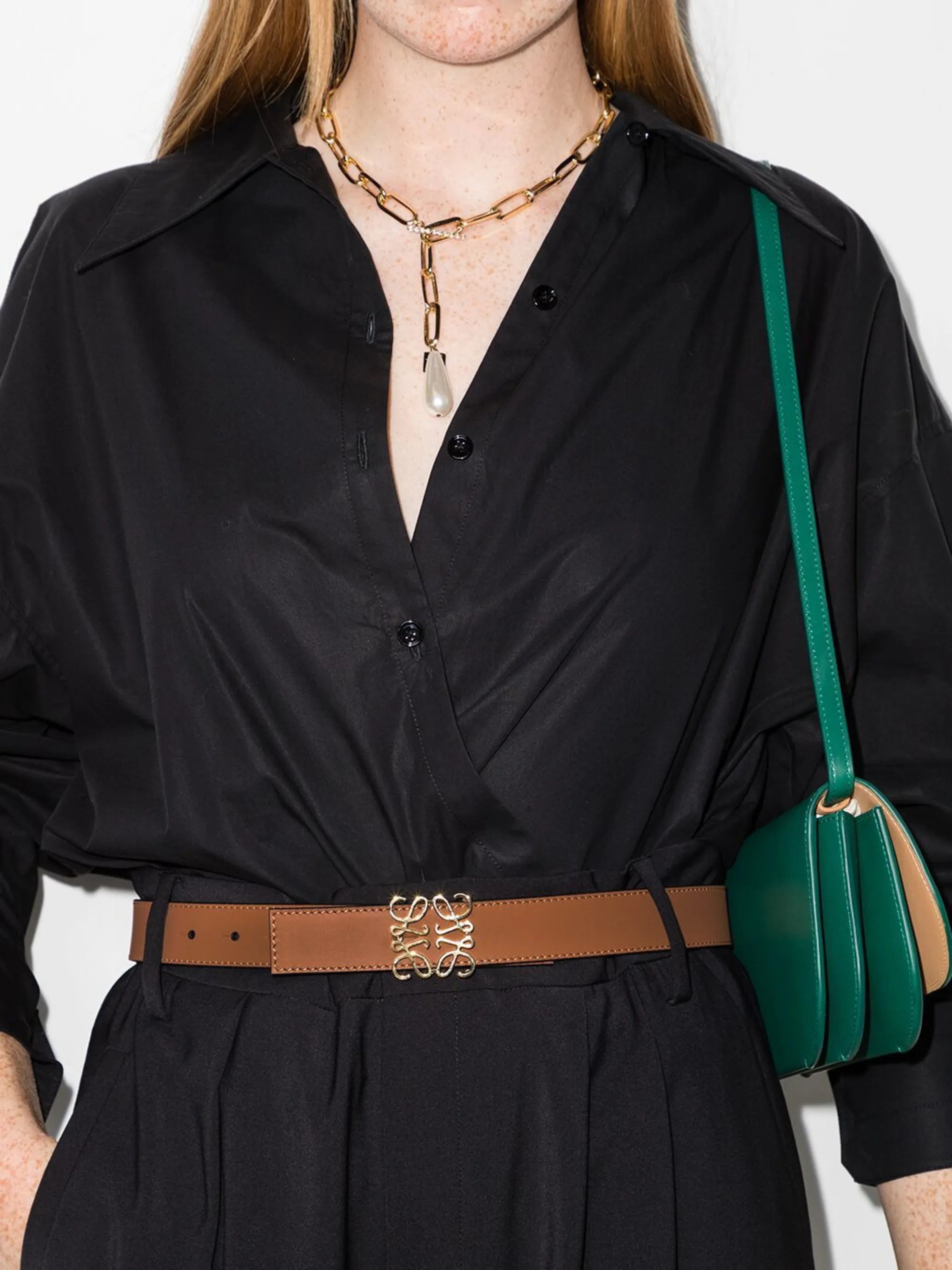Anagram buckle belt