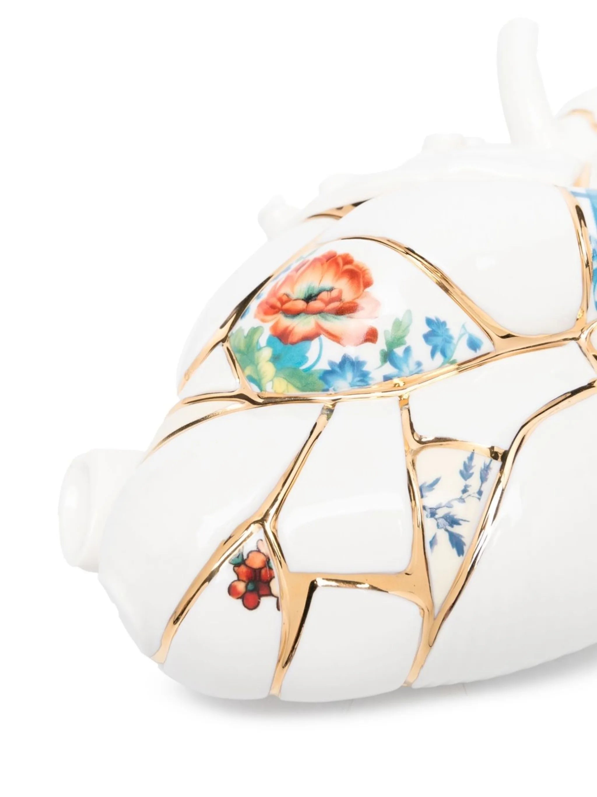 x Marcantonio Raimondi Malerba Love In Bloom Kintsugi porcelain heart