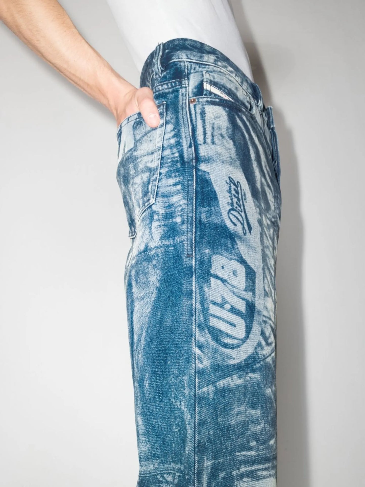 1955 laser-print straight-leg jeans