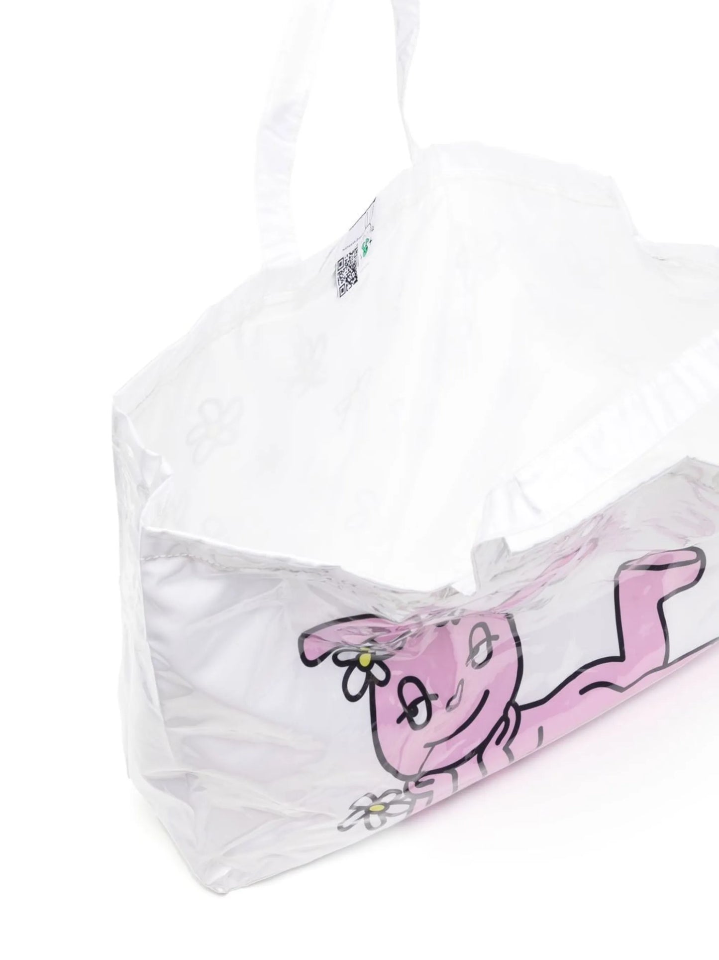 graphic-print maxi tote bag