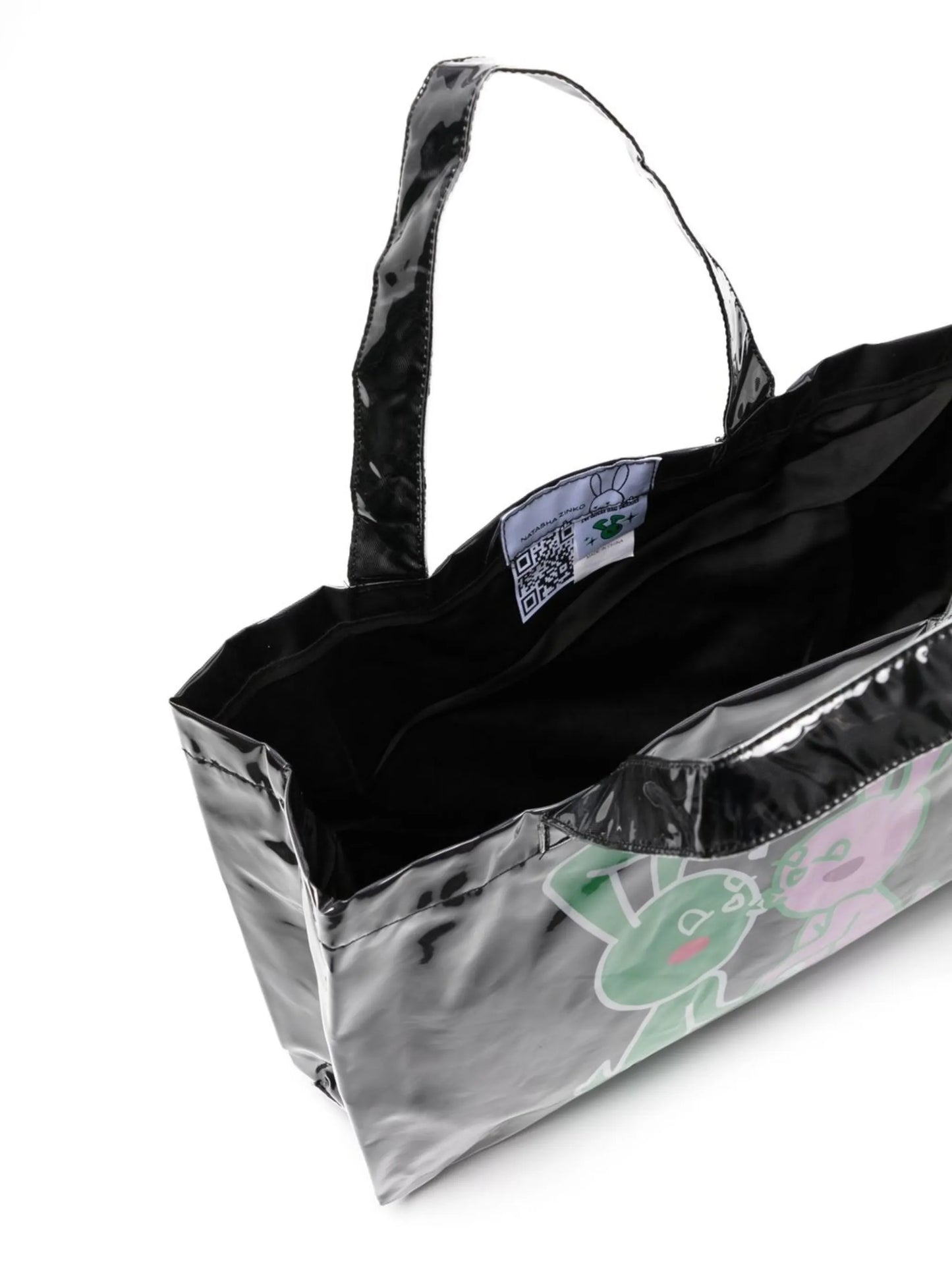 mini graphic-print tote bag