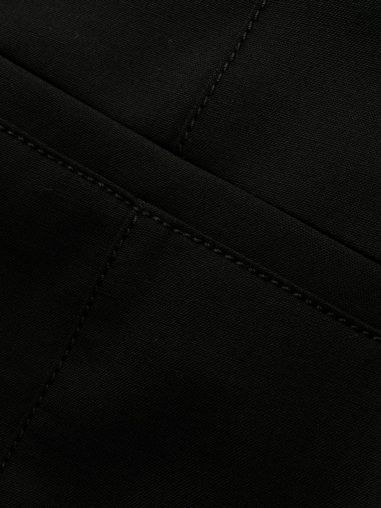 wool-blend flared trousers