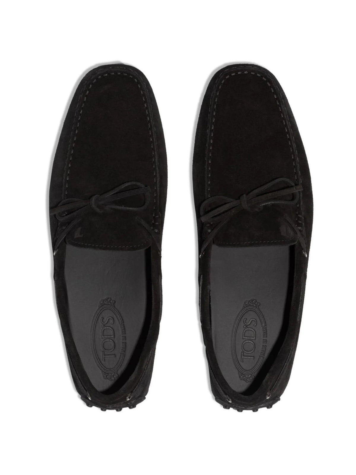 bow-detail leather loafers
