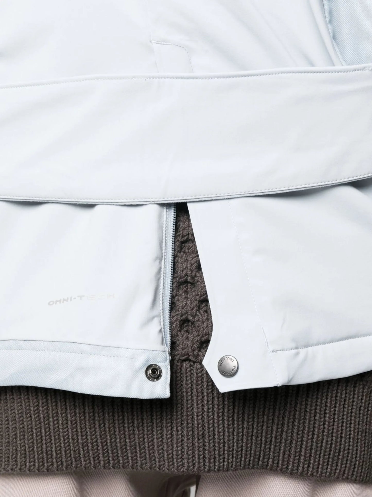x Columbia upcycled belted jacket