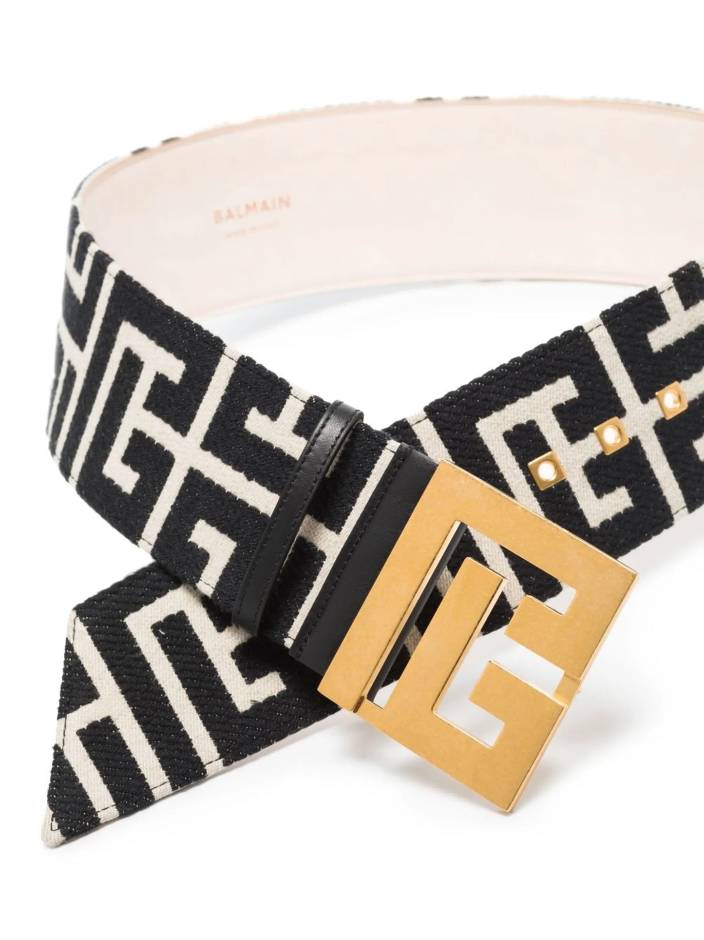 monogram wide belt