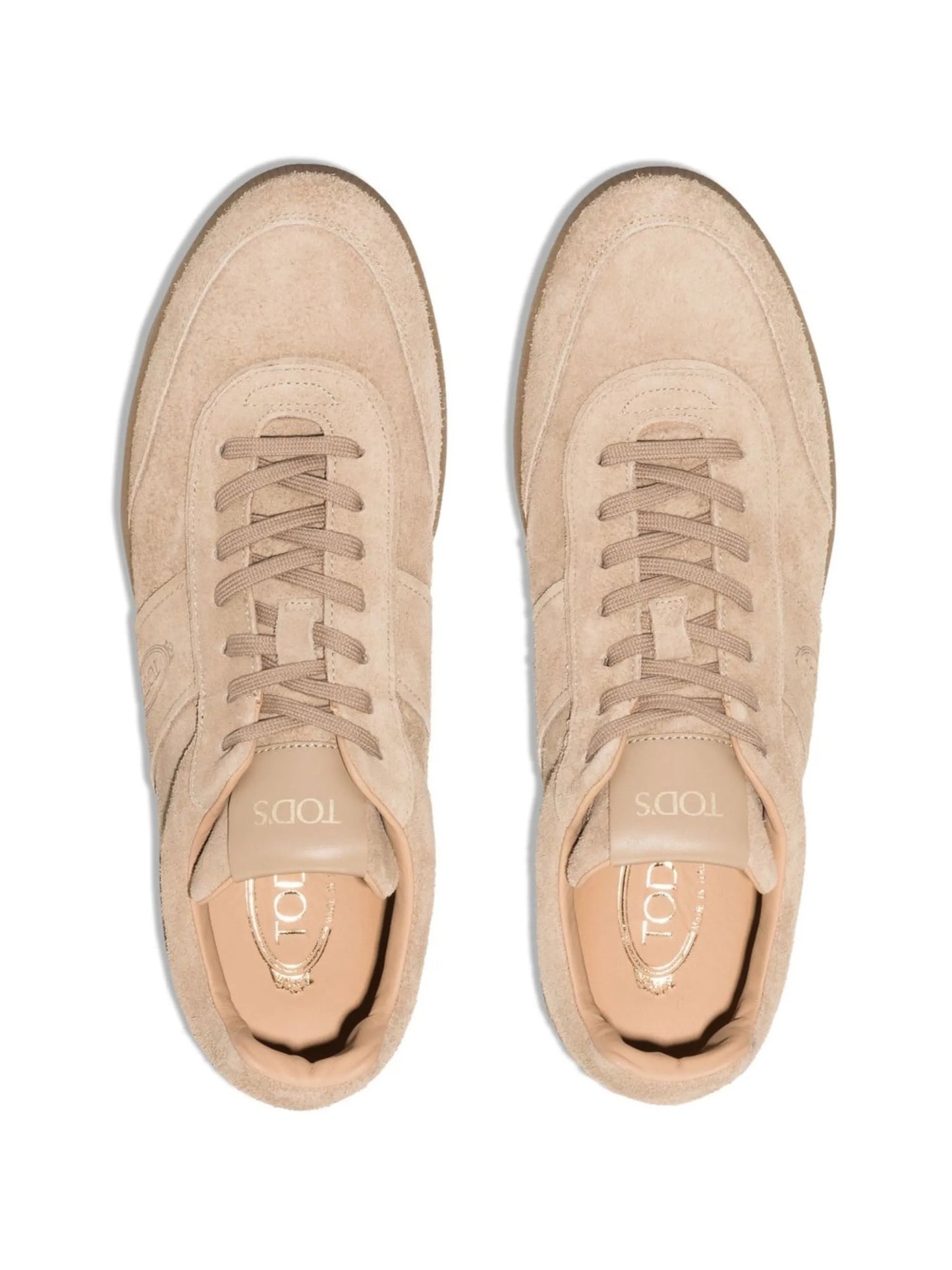 panelled low-top sneakers