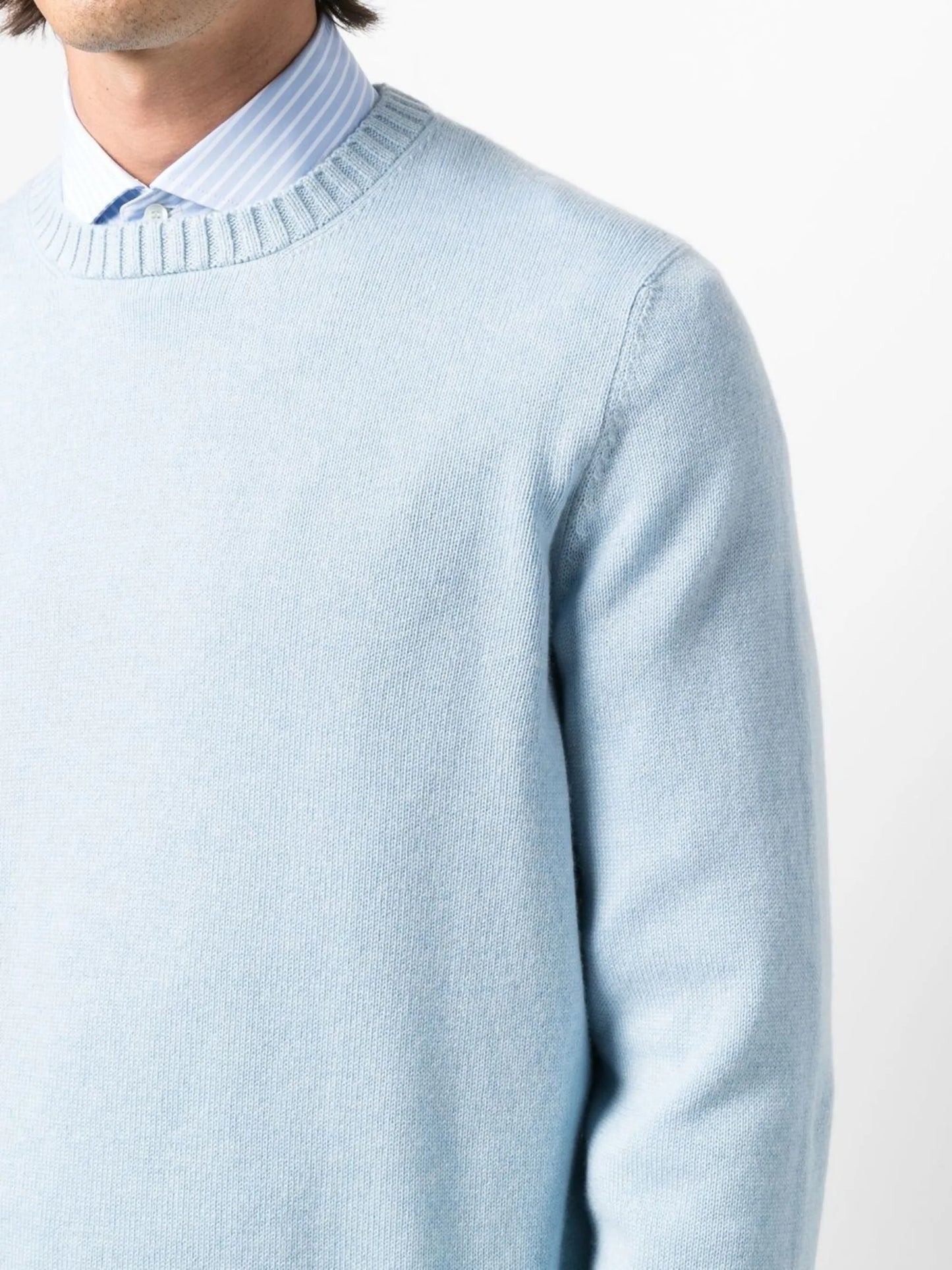 fine-knit cashmere jumper