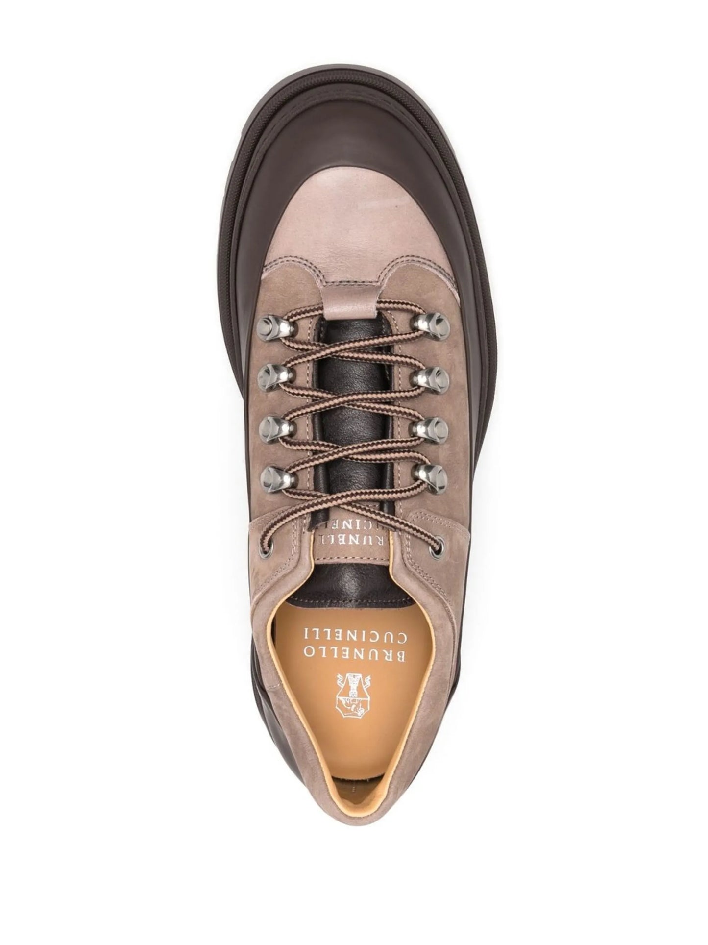 two-tone lace-up shoes
